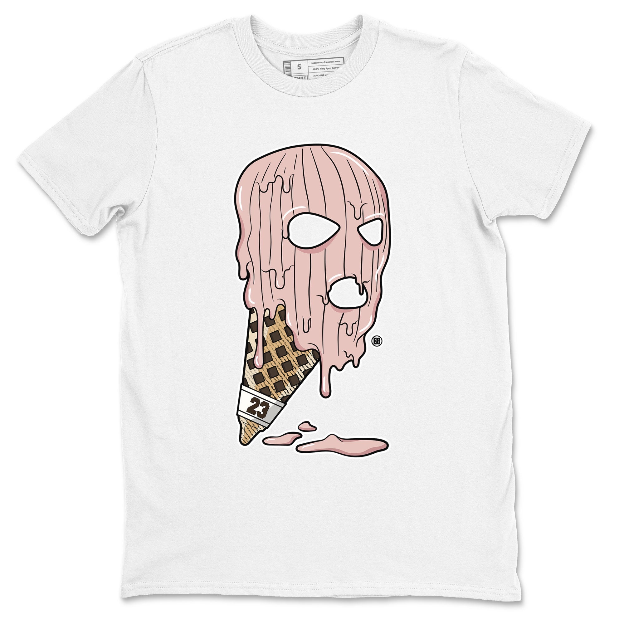 Air Jordan 11 Neapolitan shirt to match jordans Ice Cream Mask special sneaker matching tees Jordan 11 WMNS Neapolitan Drip Gear Zone Unisex White 2 T-Shirt