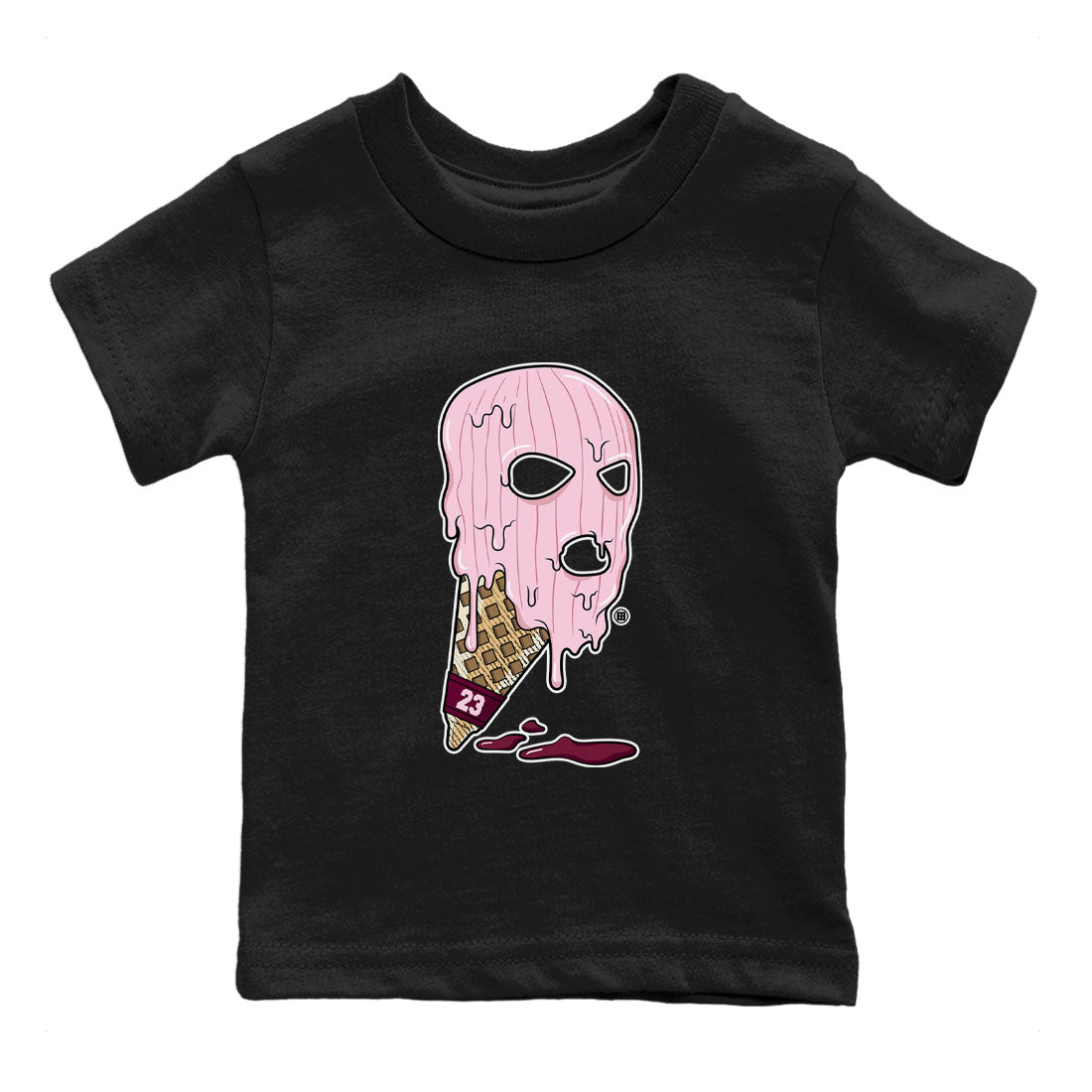 Dunk Low Valentines Day shirt to match jordans Ice Cream Mask special sneaker matching tees Dunk Valentines Day 2023 Drip Gear Zone Baby Toddler Black 2 T-Shirt