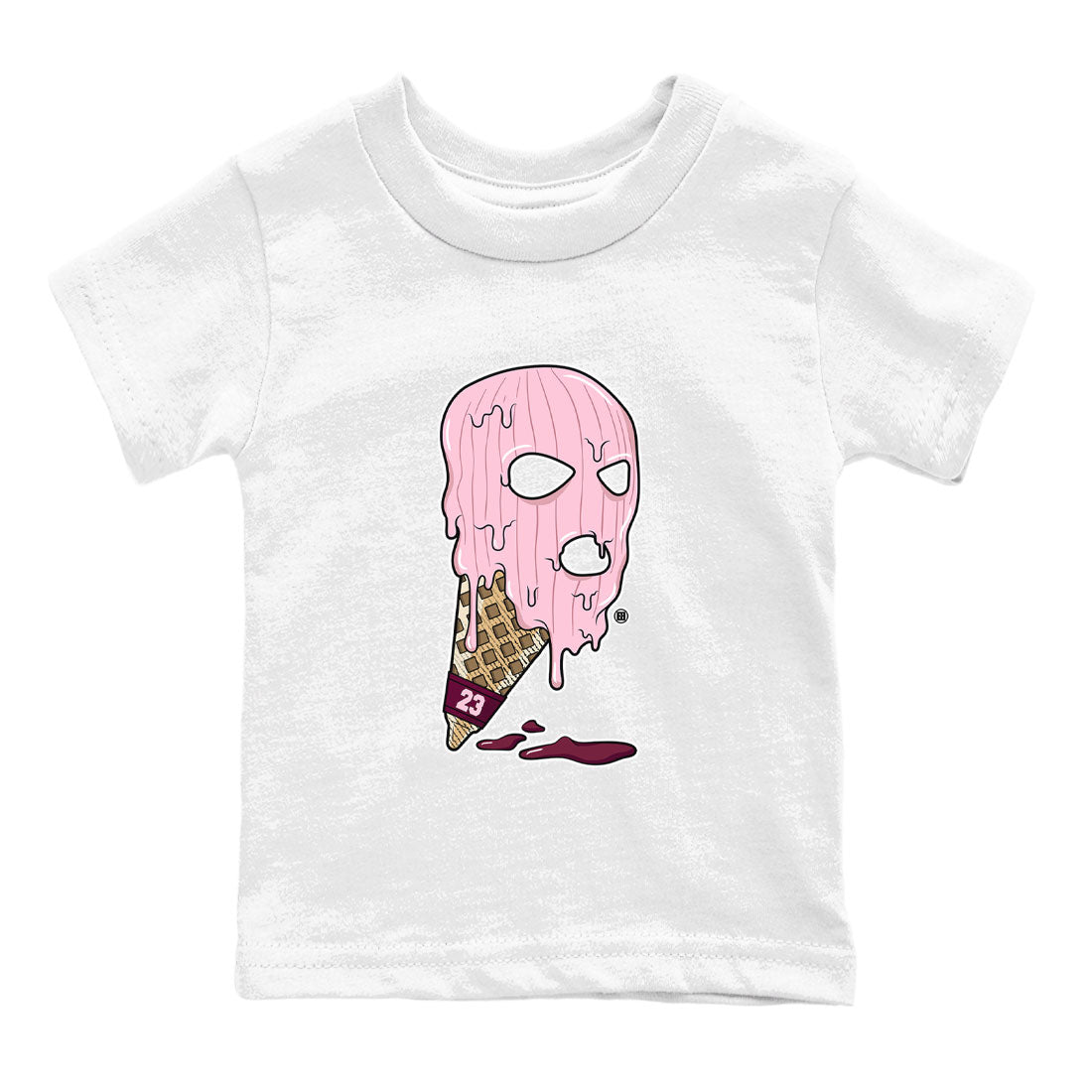 Dunk Low Valentines Day shirt to match jordans Ice Cream Mask special sneaker matching tees Dunk Valentines Day 2023 Drip Gear Zone Baby Toddler White 2 T-Shirt