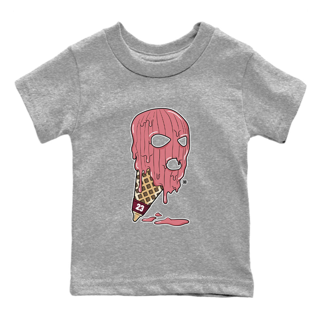Dunk Low Valentines Day shirt to match jordans Ice Cream Mask special sneaker matching tees Dunk Valentines Day 2024 Drip Gear Zone Baby Toddler Heather Grey 2 T-Shirt
