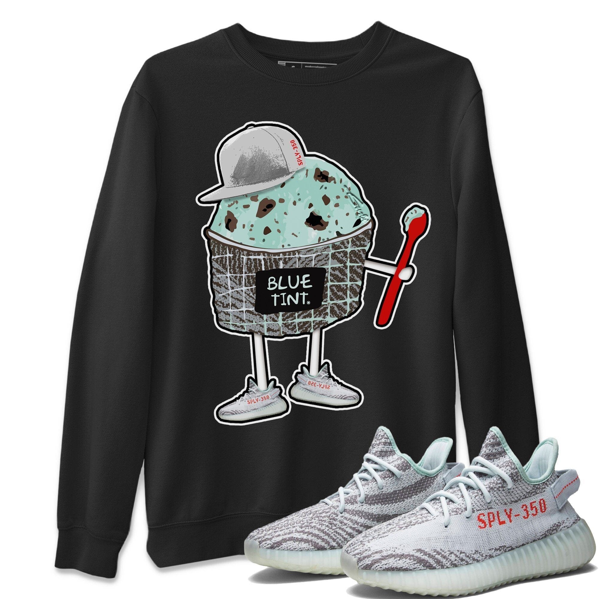 Yeezy 350 Blue Tint Shirt To Match Jordans Ice Cream Swag Sneaker Tees Yeezy 350 Blue Tint Drip Gear Zone Sneaker Matching Clothing Unisex Shirts