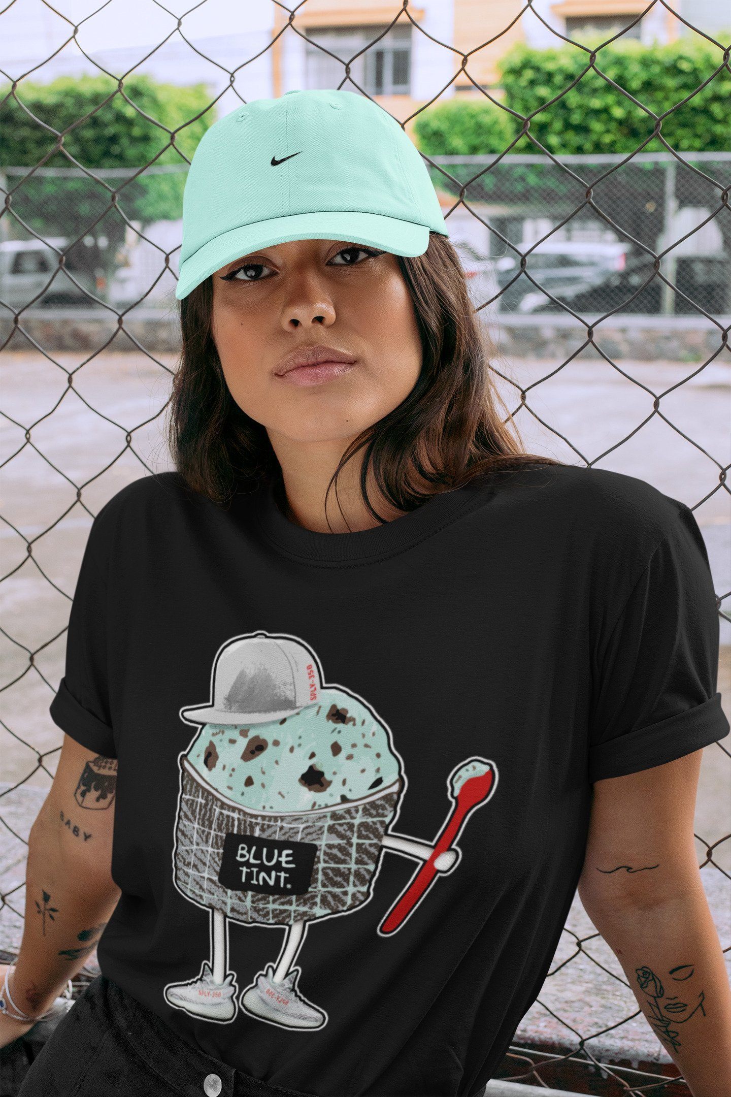 Yeezy 350 Blue Tint Shirt To Match Jordans Ice Cream Swag Sneaker Tees Yeezy 350 Blue Tint Drip Gear Zone Sneaker Matching Clothing Unisex Shirts