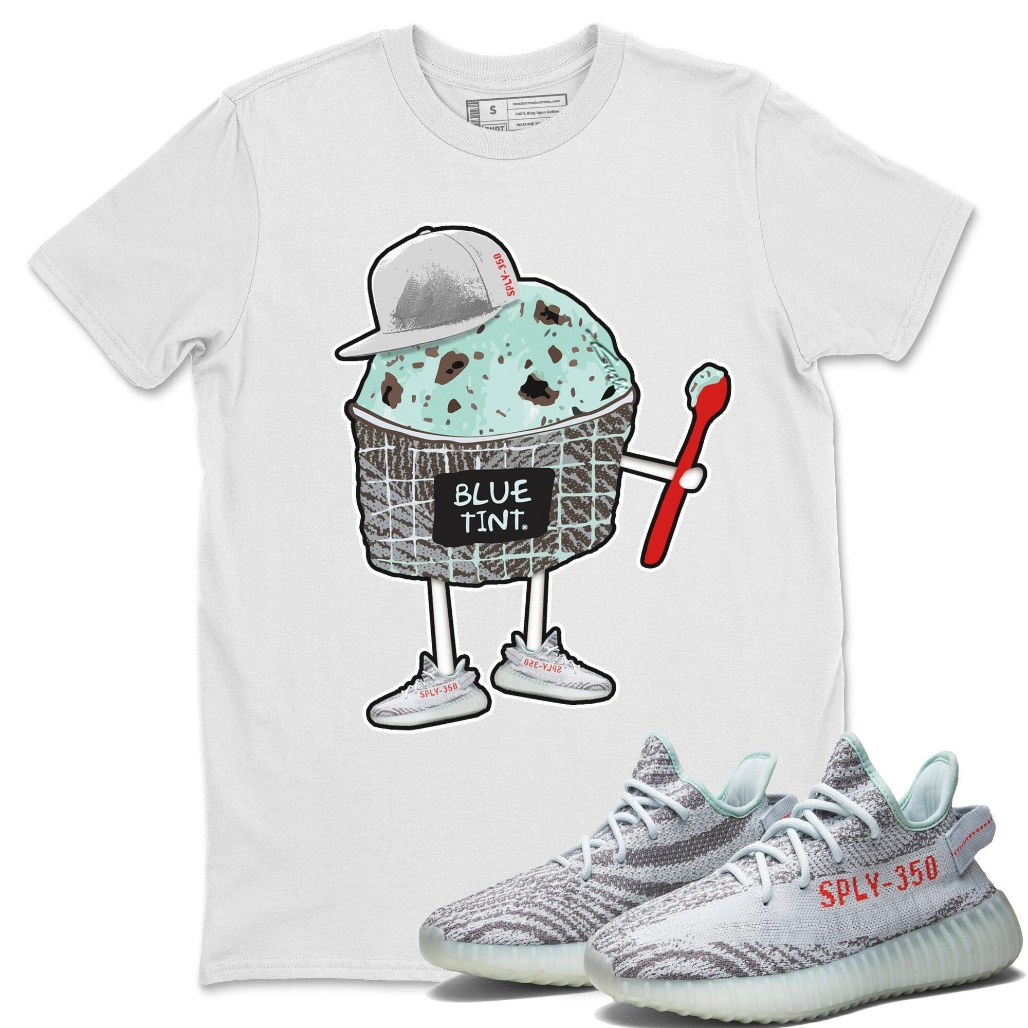 Yeezy 350 Blue Tint Shirt To Match Jordans Ice Cream Swag Sneaker Tees Yeezy 350 Blue Tint Drip Gear Zone Sneaker Matching Clothing Unisex Shirts
