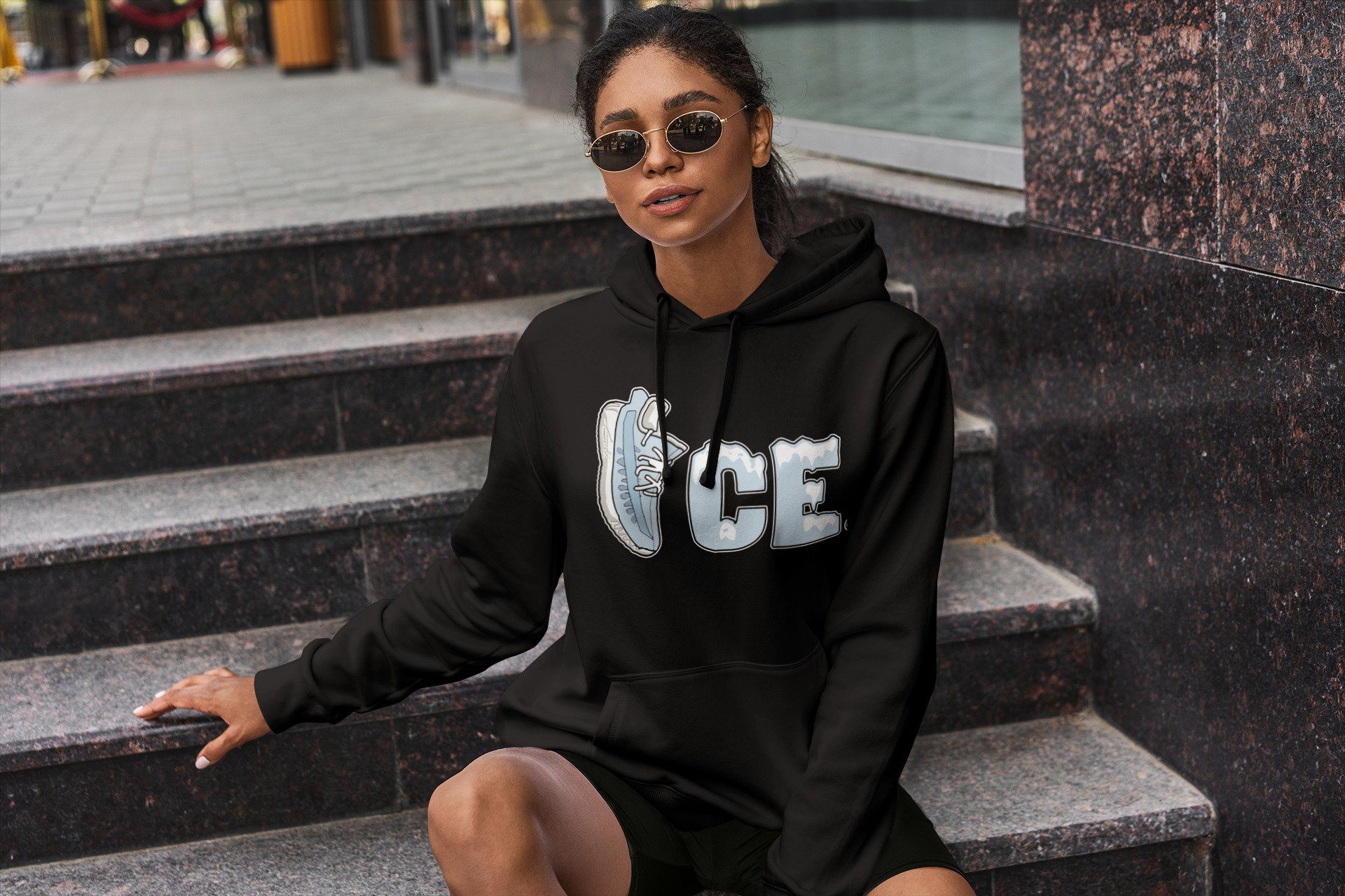 Yeezy 350 Mono Ice Shirt To Match Jordans Ice Sneaker Tees Yeezy 350 Mono Ice Drip Gear Zone Sneaker Matching Clothing Unisex Shirts