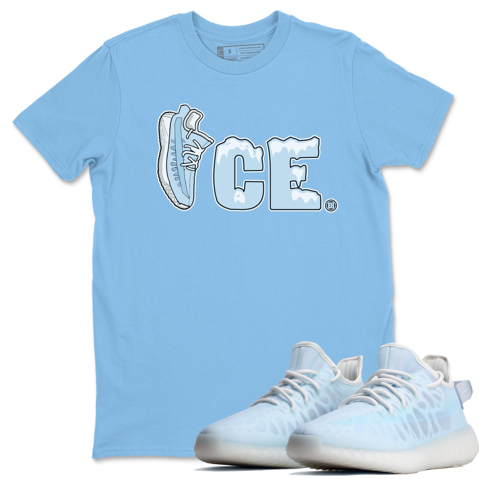 Yeezy 350 Mono Ice Shirt To Match Jordans Ice Sneaker Tees Yeezy 350 Mono Ice Drip Gear Zone Sneaker Matching Clothing Unisex Shirts