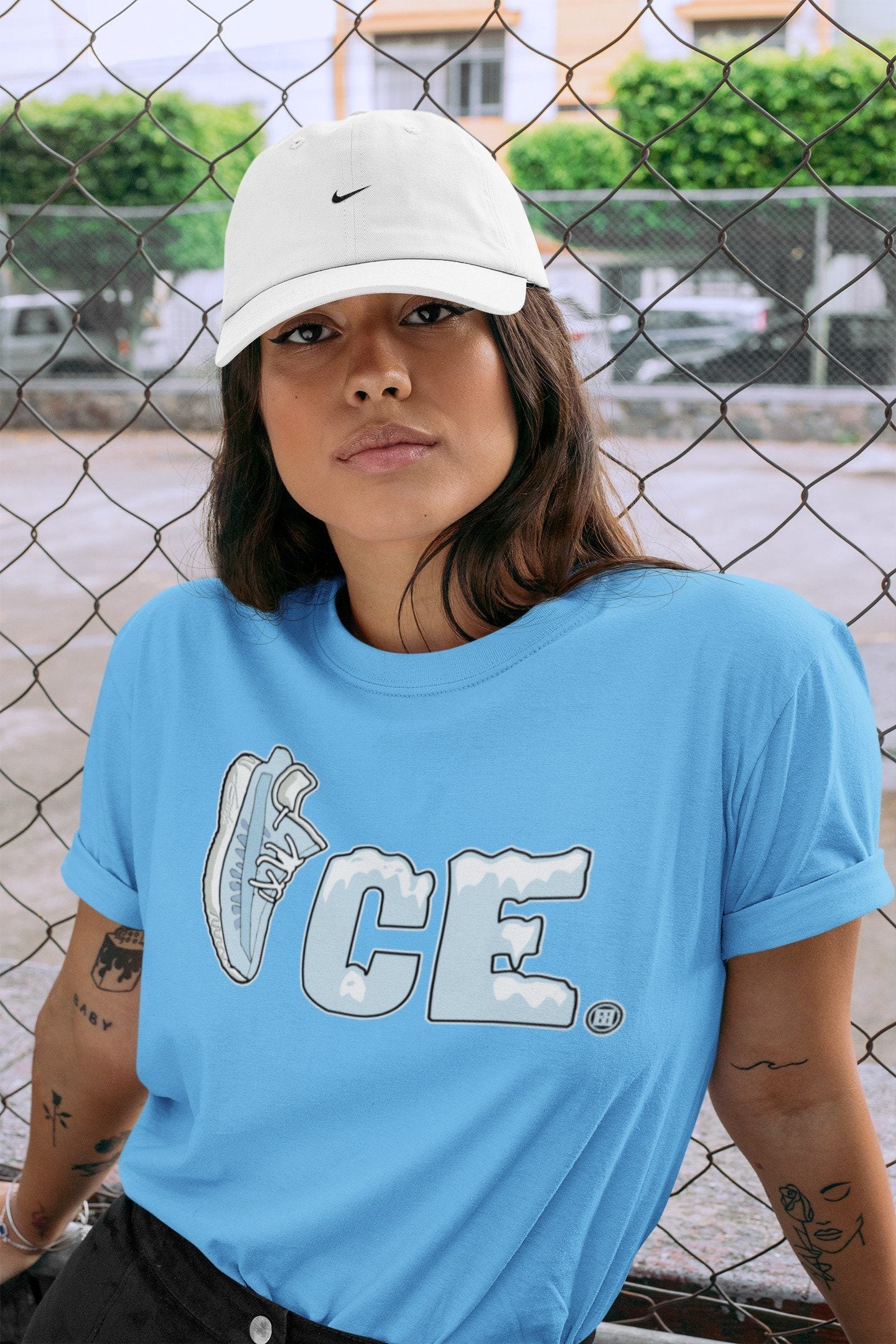 Yeezy 350 Mono Ice Shirt To Match Jordans Ice Sneaker Tees Yeezy 350 Mono Ice Drip Gear Zone Sneaker Matching Clothing Unisex Shirts