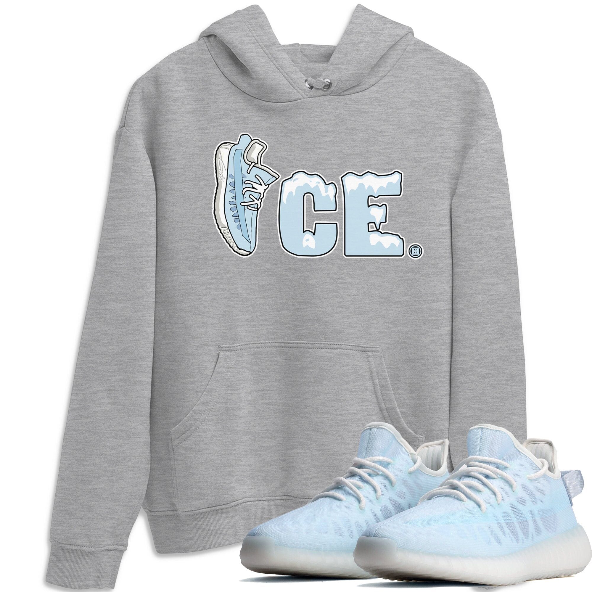 Yeezy 350 Mono Ice Shirt To Match Jordans Ice Sneaker Tees Yeezy 350 Mono Ice Drip Gear Zone Sneaker Matching Clothing Unisex Shirts