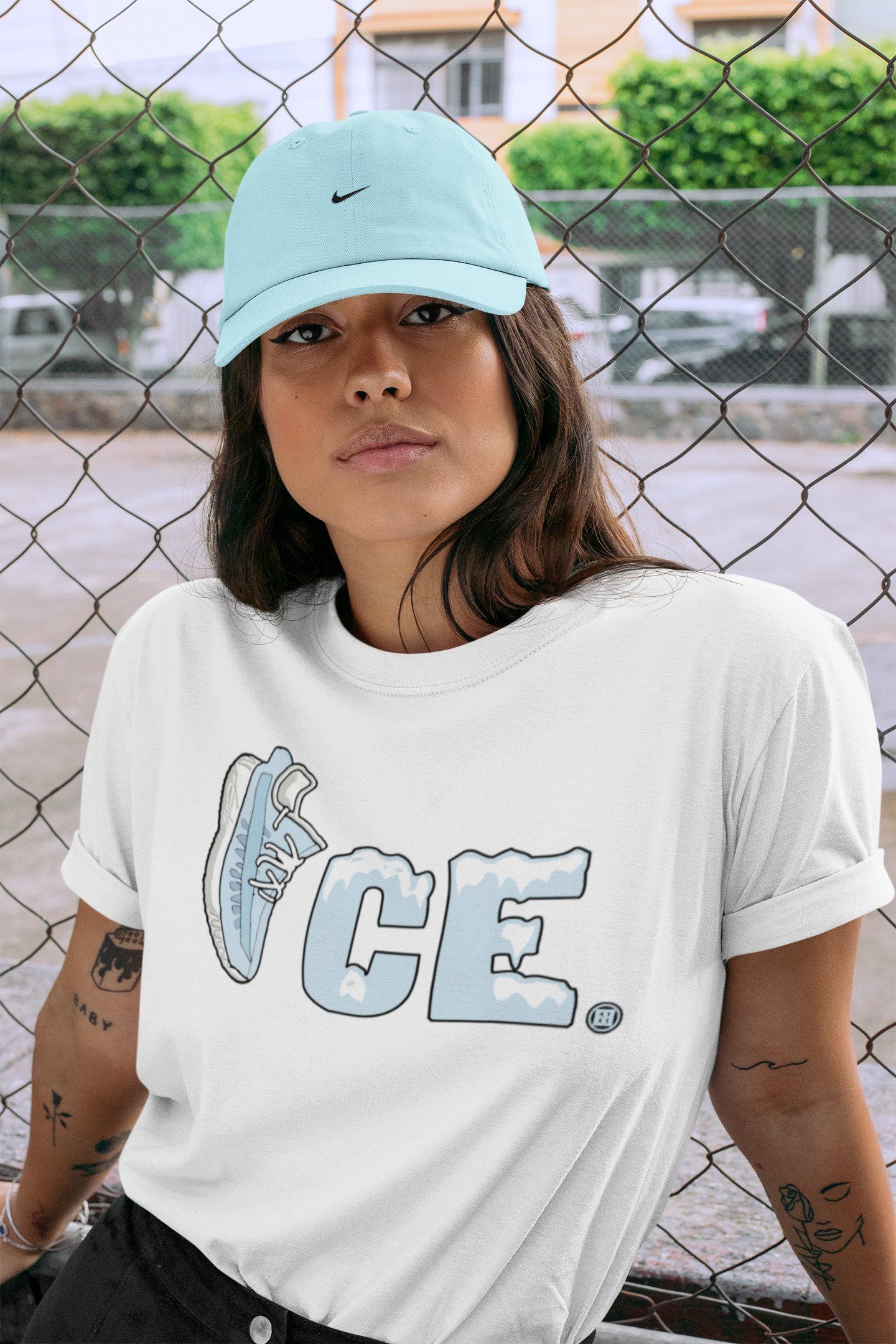Yeezy 350 Mono Ice Shirt To Match Jordans Ice Sneaker Tees Yeezy 350 Mono Ice Drip Gear Zone Sneaker Matching Clothing Unisex Shirts