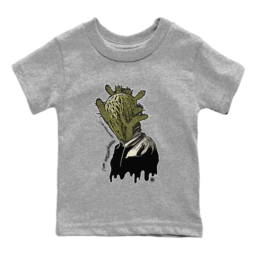 Air Jordan 1 X Travis Scott Golf Olive shirt to match jordans I'm Untouchable Streetwear Sneaker Shirt Air Jordan 1 Travis Scott Golf Drip Gear Zone Sneaker Matching Clothing Baby Toddler Heather Grey 2 T-Shirt