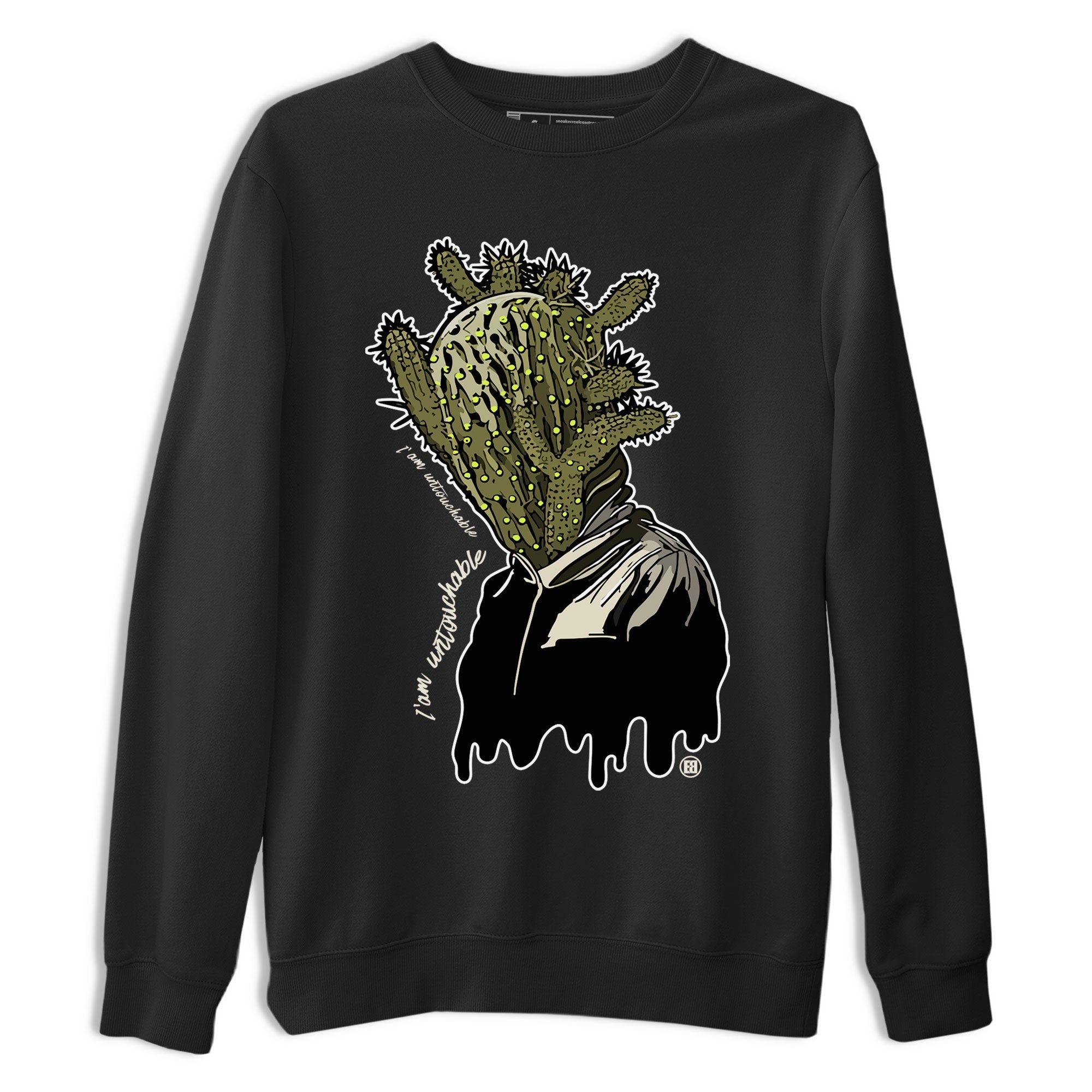 Air Jordan 1 X Travis Scott Golf Olive shirt to match jordans I'm Untouchable Streetwear Sneaker Shirt Air Jordan 1 Travis Scott Golf Drip Gear Zone Sneaker Matching Clothing Unisex Black 2 T-Shirt