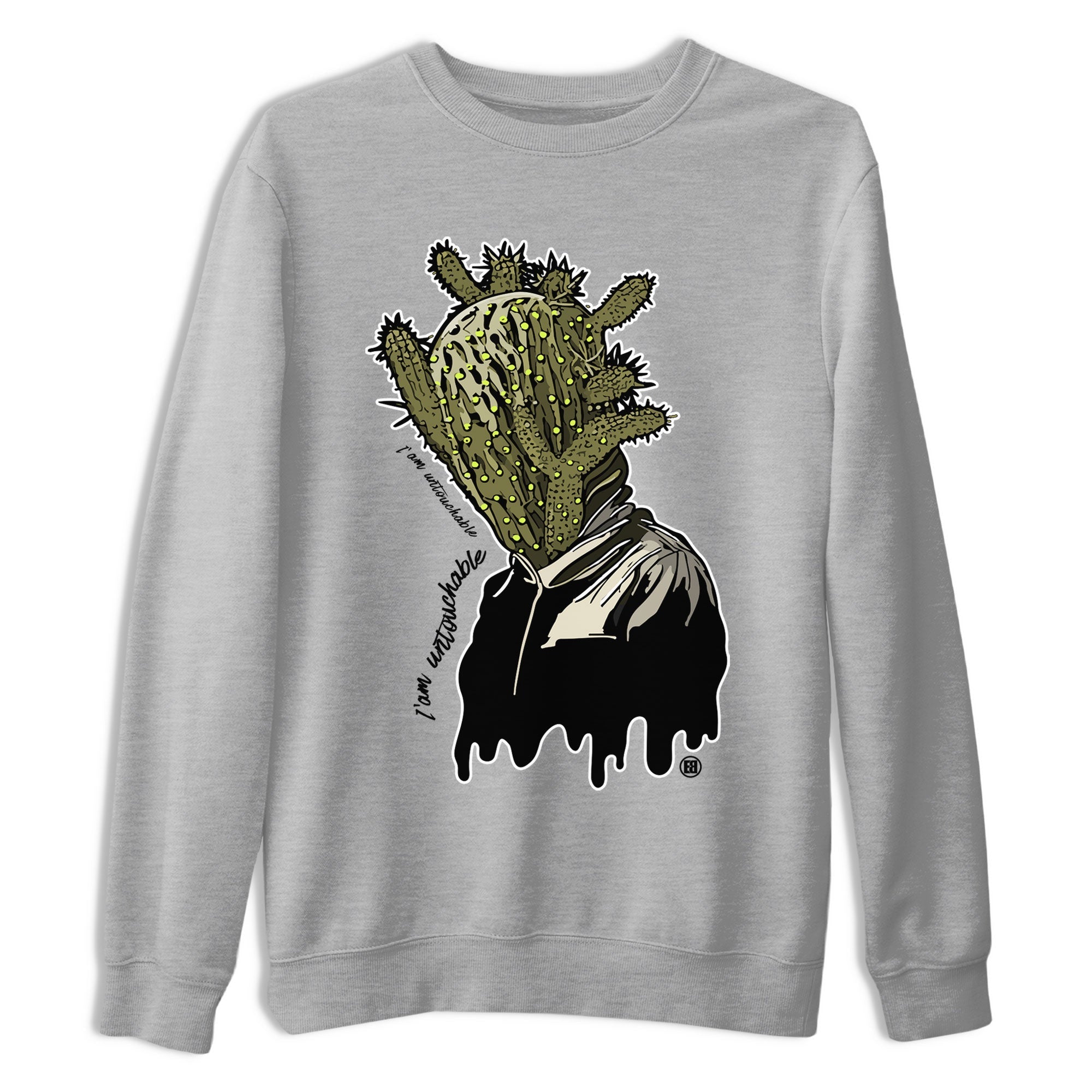 Air Jordan 1 X Travis Scott Golf Olive shirt to match jordans I'm Untouchable Streetwear Sneaker Shirt Air Jordan 1 Travis Scott Golf Drip Gear Zone Sneaker Matching Clothing Unisex Heather Grey 2 T-Shirt