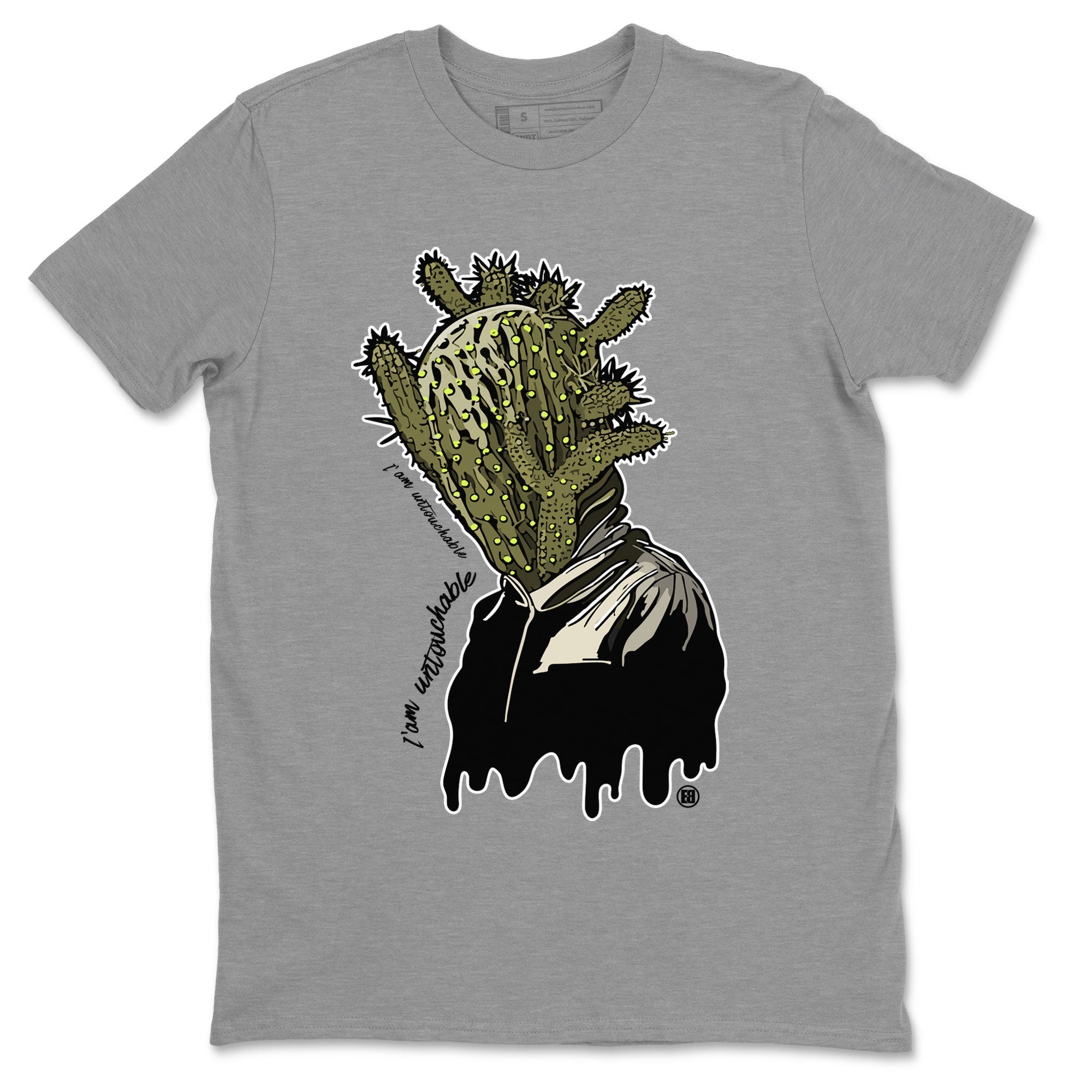 Air Jordan 1 X Travis Scott Golf Olive shirt to match jordans I'm Untouchable Streetwear Sneaker Shirt Air Jordan 1 Travis Scott Golf Drip Gear Zone Sneaker Matching Clothing Unisex Heather Grey 2 T-Shirt