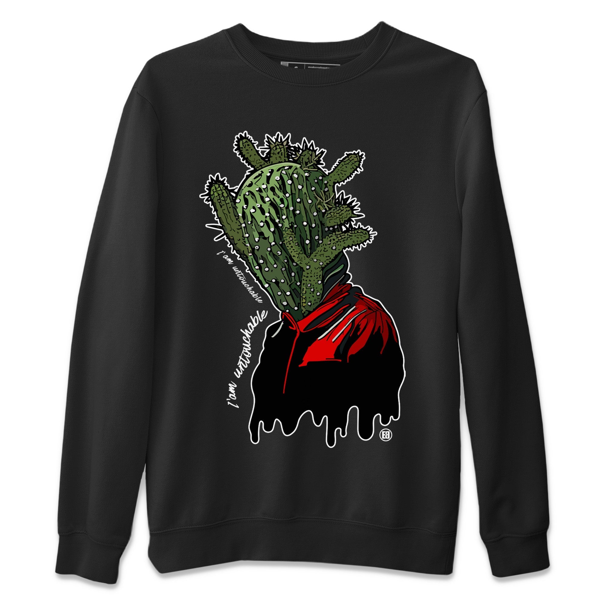 Air Jordan 1 Travis Scott Olive Sneaker Match Tees I'm Untouchable Streetwear Sneaker Shirt Air Jordan 1 x Travis Scott x Olive Sneaker Release Tees Unisex Shirts Black 2