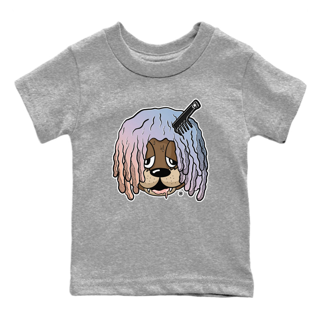 Air Jordan 1 Skyline Sneaker Match Tees Impatient Bear Streetwear Sneaker Shirt Air Jordan 1 Skyline Sneaker Release Tees Kids Shirts Heather Grey 2