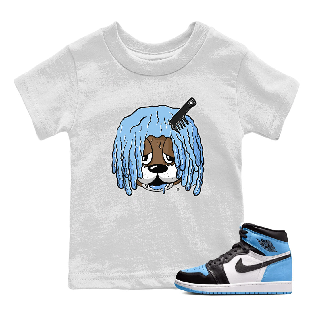 Air Jordan 1 Retro High OG UNC Toe Shirt to match Jordans Impatient Bear Streetwear Sneaker Shirt Air Jordan 1 High OG UNC Toe Drip Gear Zone Sneaker Matching Clothing Kids and Baby Tees White 1
