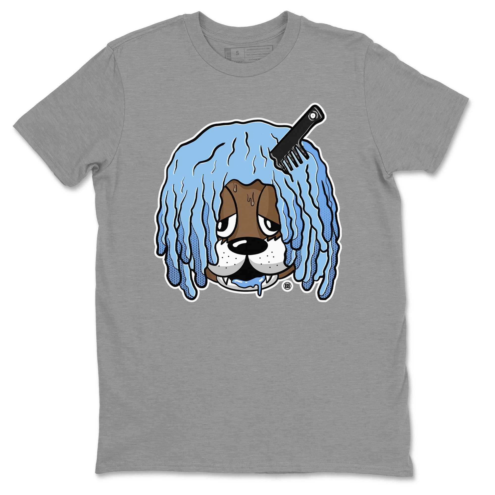 Air Jordan 1 Retro High OG UNC Toe Shirt to match Jordans Impatient Bear Streetwear Sneaker Shirt Air Jordan 1 High OG UNC Toe Drip Gear Zone Sneaker Matching Clothing Crew Neck T-Shirts Heather Grey 2