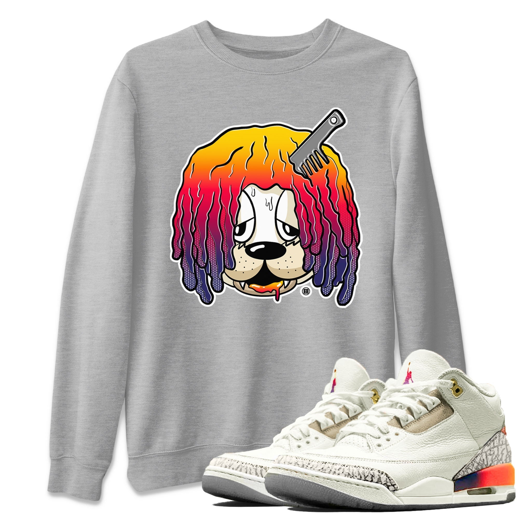 Air Jordan 3 X J Balvin shirt to match jordans Impatient Bear Streetwear Sneaker Shirt Air Jordan 3 X J Balvin Drip Gear Zone Sneaker Matching Clothing LGBT Pride T-Shirt Unisex Heather Grey 1 T-Shirt