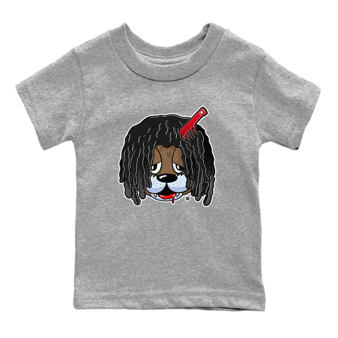 Air Jordan 6 Toro Bravo Sneaker Match Tees Impatient Bear Streetwear Sneaker Shirt Air Jordan 6 Toro Tees Kids Shirts Heather Grey 2