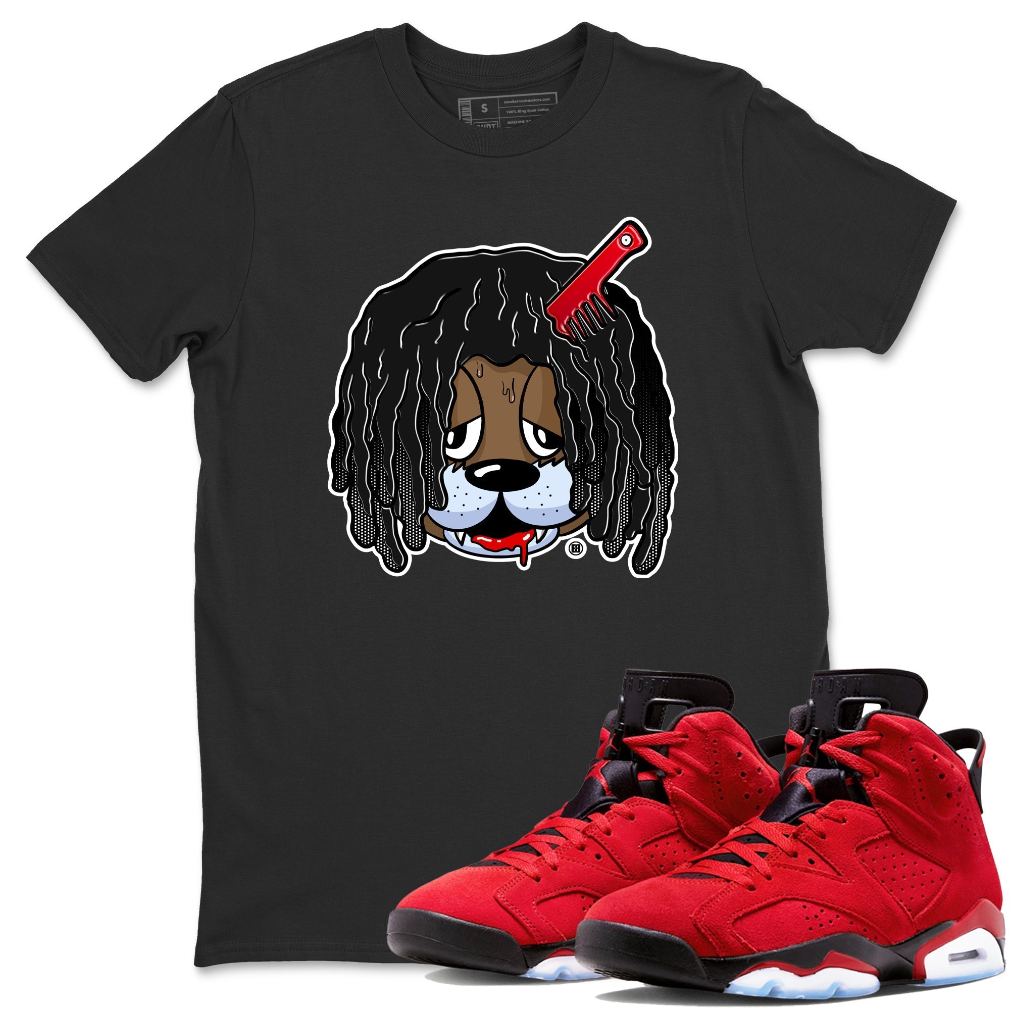 Air Jordan 6 Toro Bravo Sneaker Match Tees Impatient Bear Streetwear Sneaker Shirt Air Jordan 6 Toro Tees Unisex Shirts Black 1