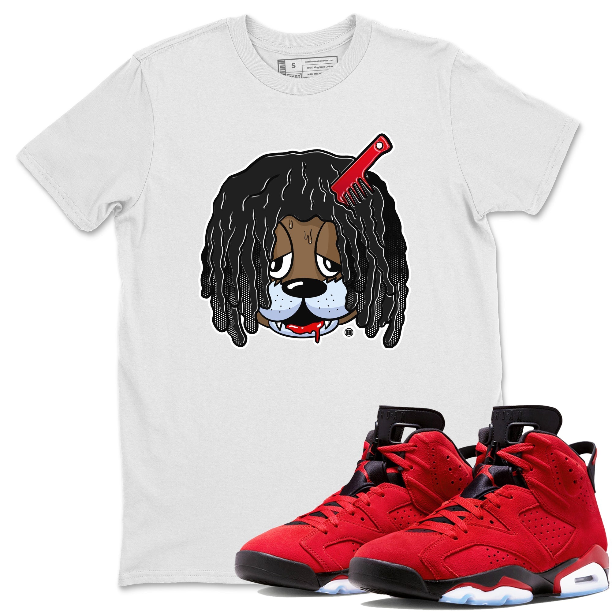 Air Jordan 6 Toro Bravo Sneaker Match Tees Impatient Bear Streetwear Sneaker Shirt Air Jordan 6 Toro Tees Unisex Shirts White 1
