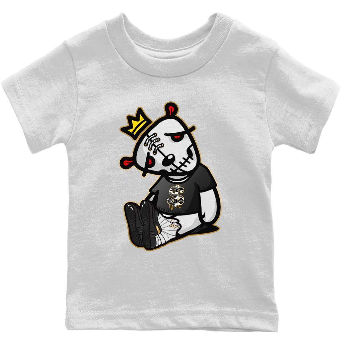 Jordan 12 Royalty Sneaker Matching T-Shirt Dead Dolls Sneaker Tees Jordan 12 Royalty Sneaker Release Tees Kids Shirts