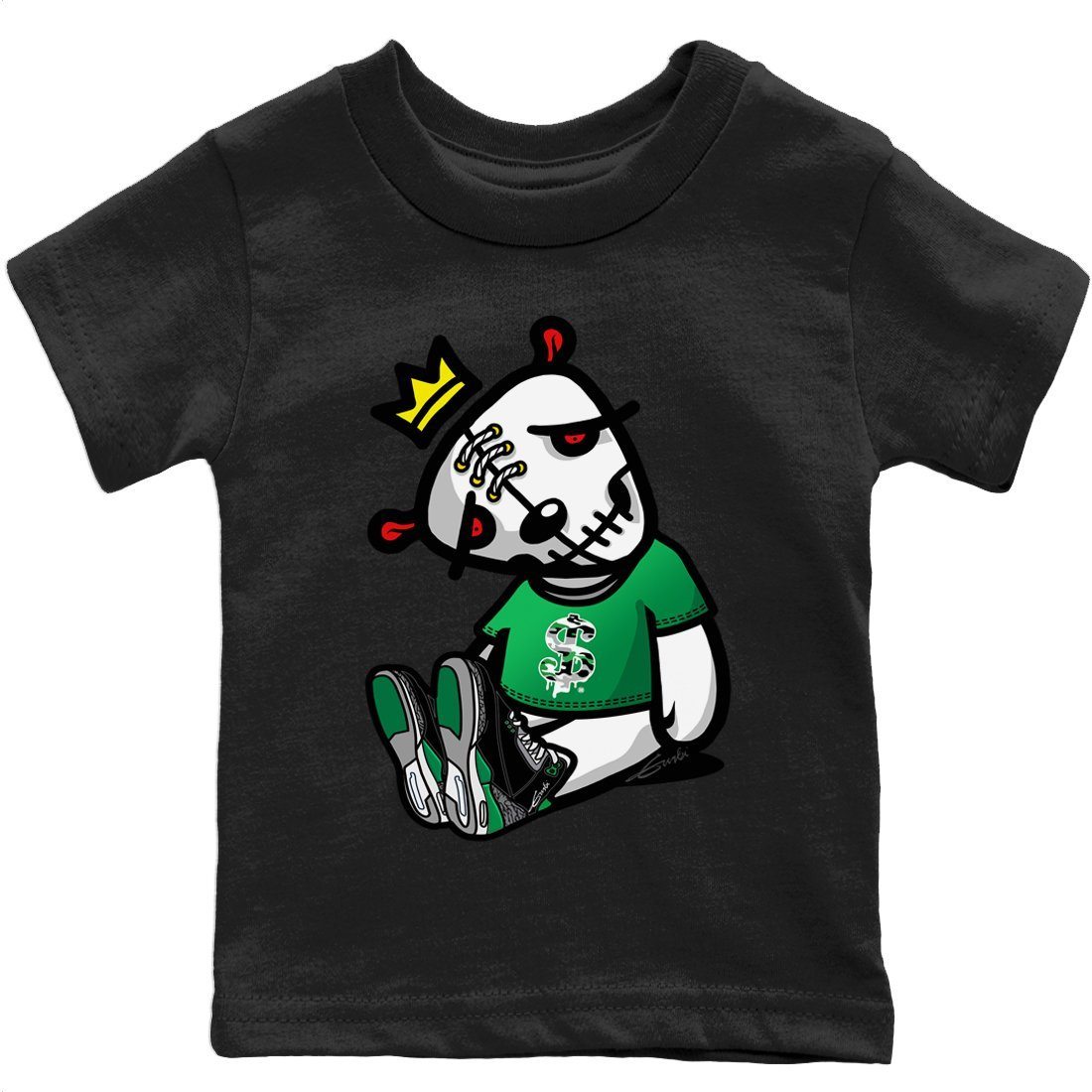 Jordan 3 Pine Green Sneaker Matching T-Shirt Dead Dolls Sneaker Tees Jordan 3 Pine Green Sneaker Release Tees Kids Shirts