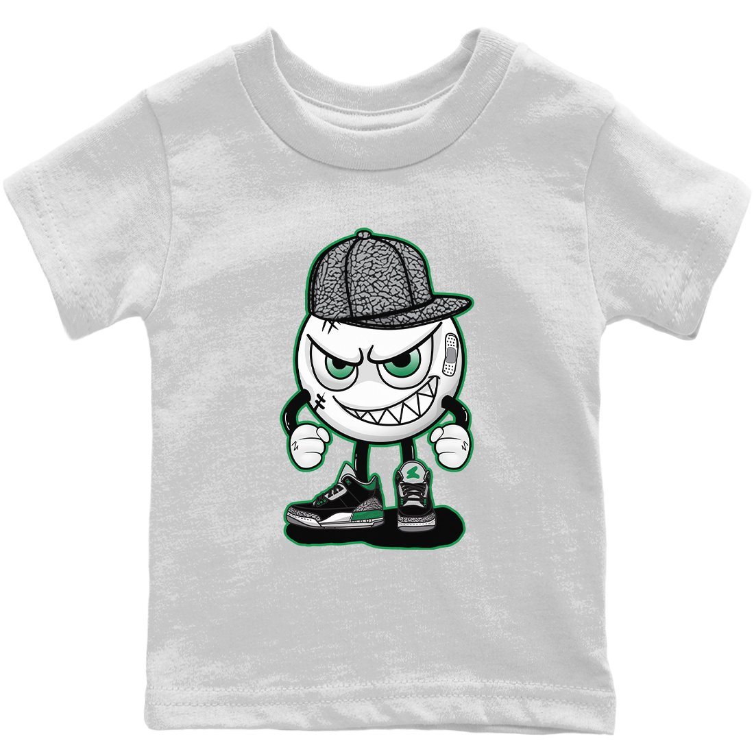 Jordan 3 Pine Green Sneaker Matching T-Shirt Mischief Emoji Sneaker Tees Jordan 3 Pine Green Sneaker Release Tees Kids Shirts
