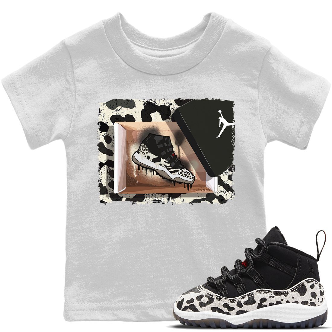 Jordan 11 Animal Instinct Sneaker Matching T-Shirt New Kicks Sneaker Tees Jordan 11 Animal Instinct Sneaker Release Tees Kids Shirts
