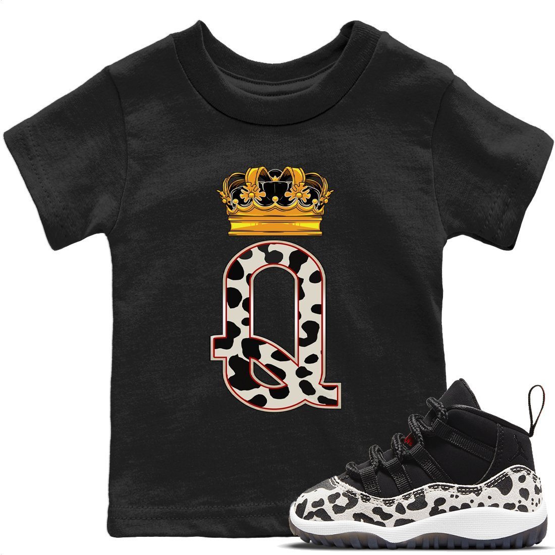 Jordan 11 Animal Instinct Sneaker Matching T-Shirt Queen Crown Sneaker Tees Jordan 11 Animal Instinct Sneaker Release Tees Kids Shirts