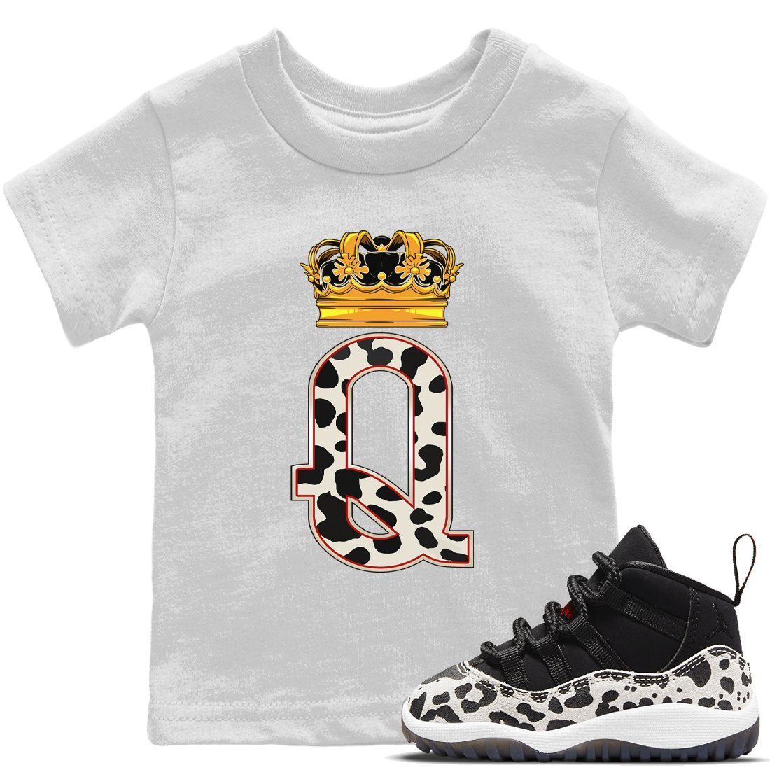 Jordan 11 Animal Instinct Sneaker Matching T-Shirt Queen Crown Sneaker Tees Jordan 11 Animal Instinct Sneaker Release Tees Kids Shirts
