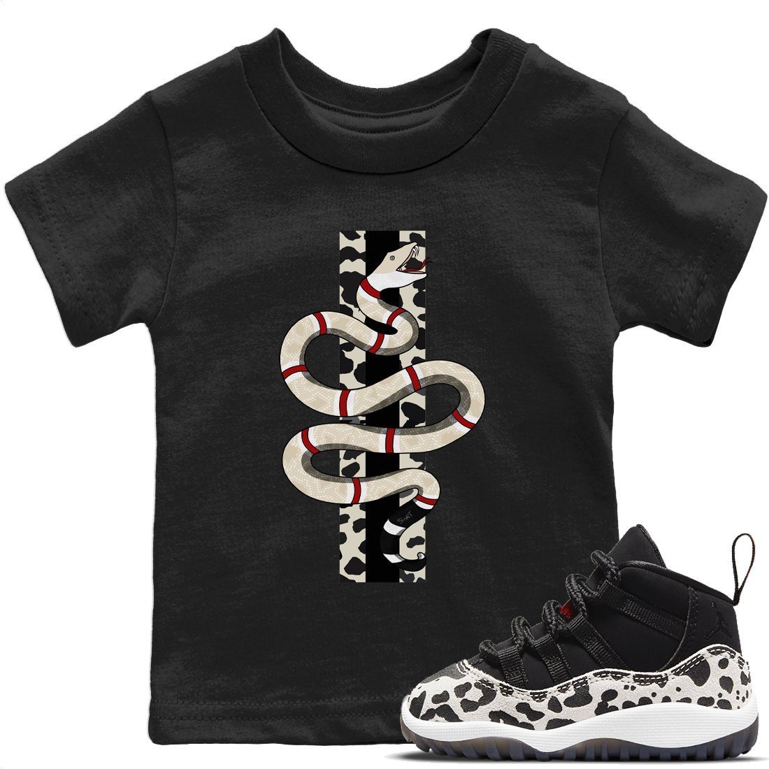 Jordan 11 Animal Instinct Sneaker Matching T-Shirt Snake Sneaker Tees Jordan 11 Animal Instinct Sneaker Release Tees Kids Shirts