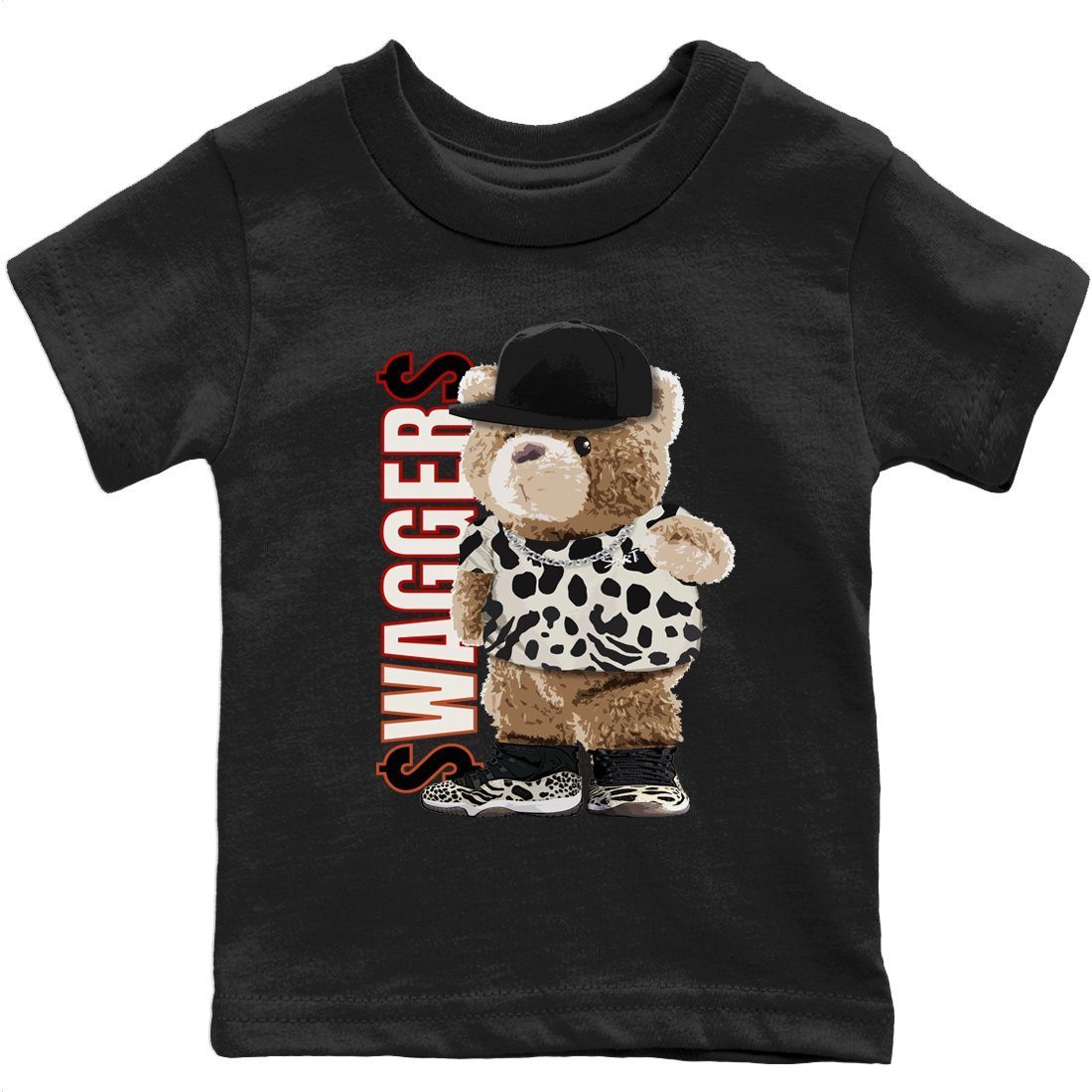 Jordan 11 Animal Instinct Sneaker Matching T-Shirt Bear Swaggers Sneaker Tees Jordan 11 Animal Instinct Sneaker Release Tees Kids Shirts