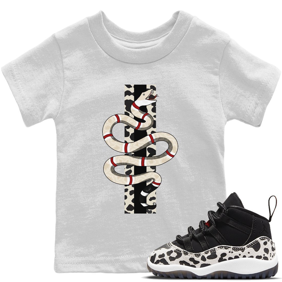 Jordan 11 Animal Instinct Sneaker Matching T-Shirt Snake Sneaker Tees Jordan 11 Animal Instinct Sneaker Release Tees Kids Shirts