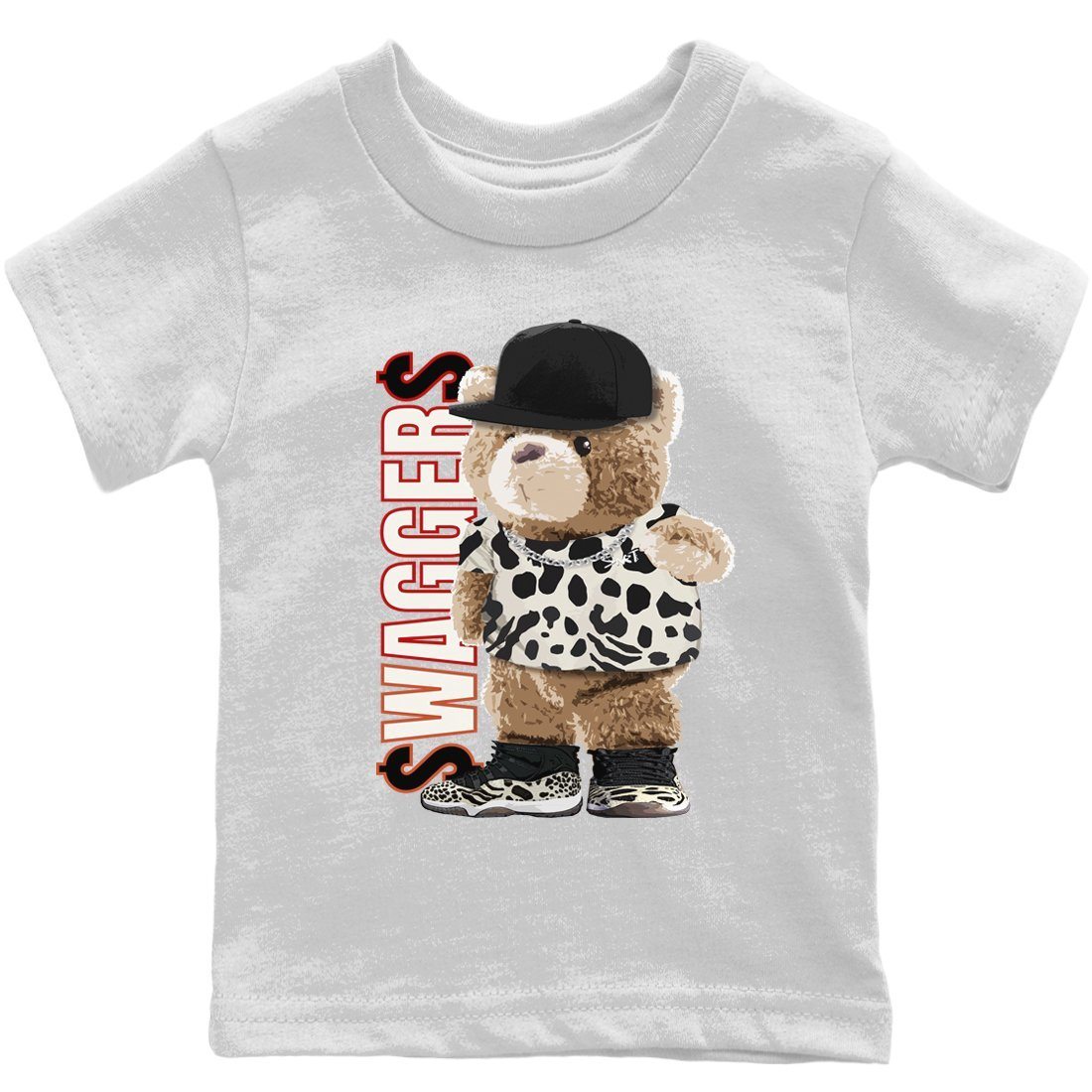 Jordan 11 Animal Instinct Sneaker Matching T-Shirt Bear Swaggers Sneaker Tees Jordan 11 Animal Instinct Sneaker Release Tees Kids Shirts