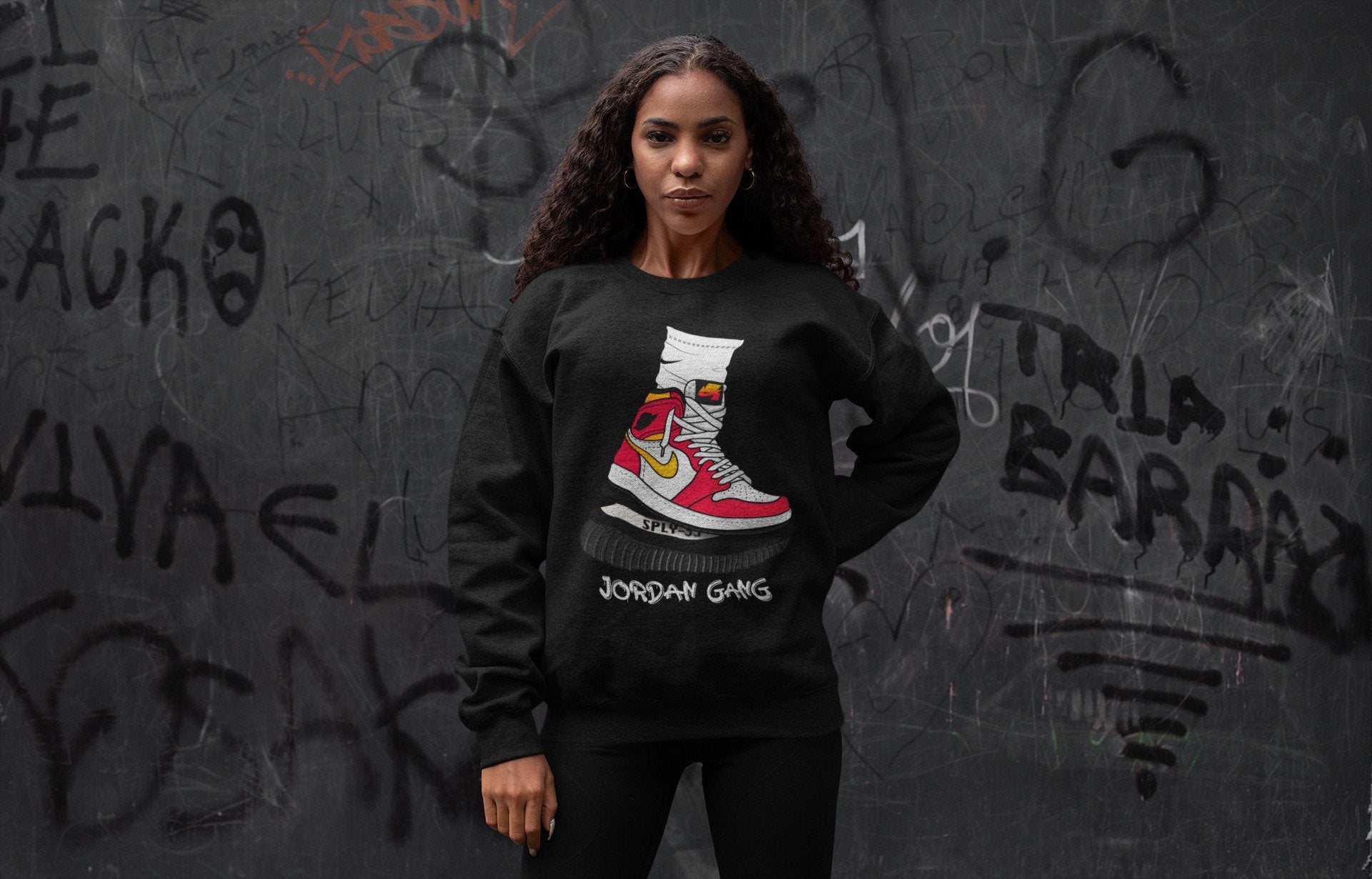 Jordan 1 Light Fusion Red Sneaker Matching T-Shirt Jordan Gang Sneaker Tees Jordan 1 Light Fusion Red Sneaker Release Tees Crew Neck Tees