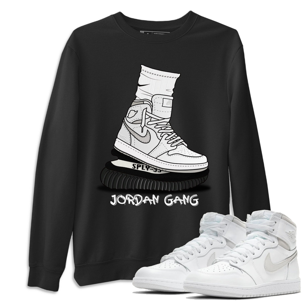 Jordan 1 Neutral Grey Shirt To Match Jordans Jordan Gang Sneaker Tees Jordan 1 Neutral Grey Drip Gear Zone Sneaker Matching Clothing Unisex Shirts