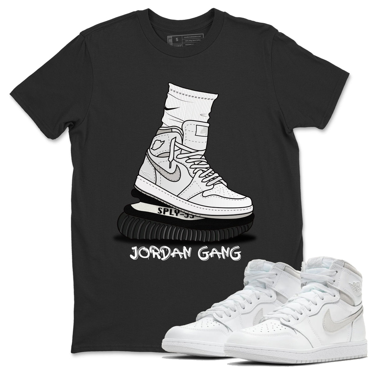 Jordan 1 Neutral Grey Shirt To Match Jordans Jordan Gang Sneaker Tees Jordan 1 Neutral Grey Drip Gear Zone Sneaker Matching Clothing Unisex Shirts