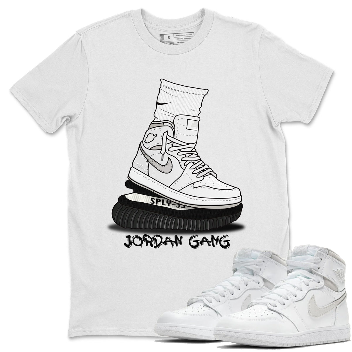 Jordan 1 Neutral Grey Shirt To Match Jordans Jordan Gang Sneaker Tees Jordan 1 Neutral Grey Drip Gear Zone Sneaker Matching Clothing Unisex Shirts