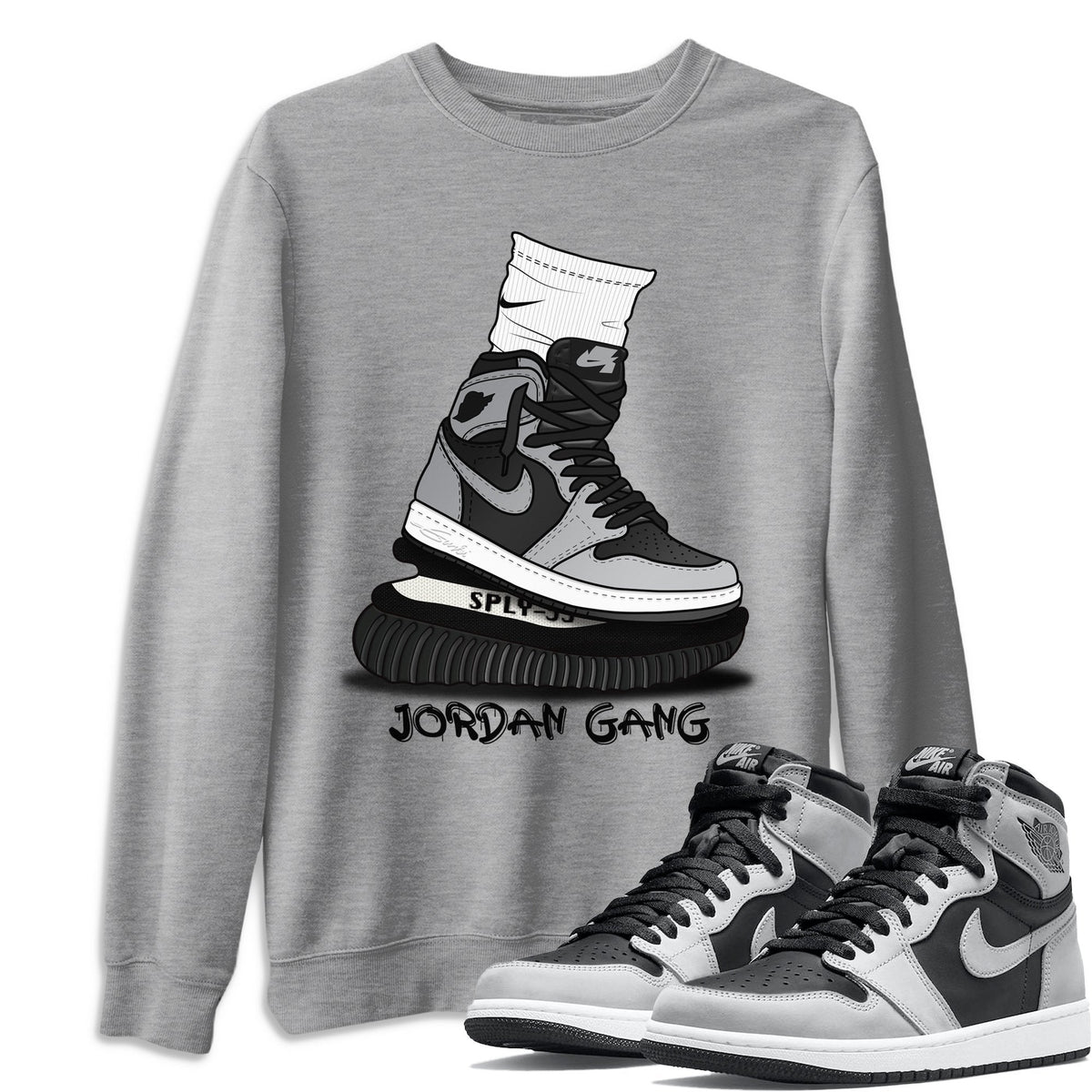 Jordan 1 Shadow 2.0 Shirt To Match Jordans Jordan Gang Sneaker Tees Jordan 1 Shadow 2.0 Drip Gear Zone Sneaker Matching Clothing Unisex Shirts