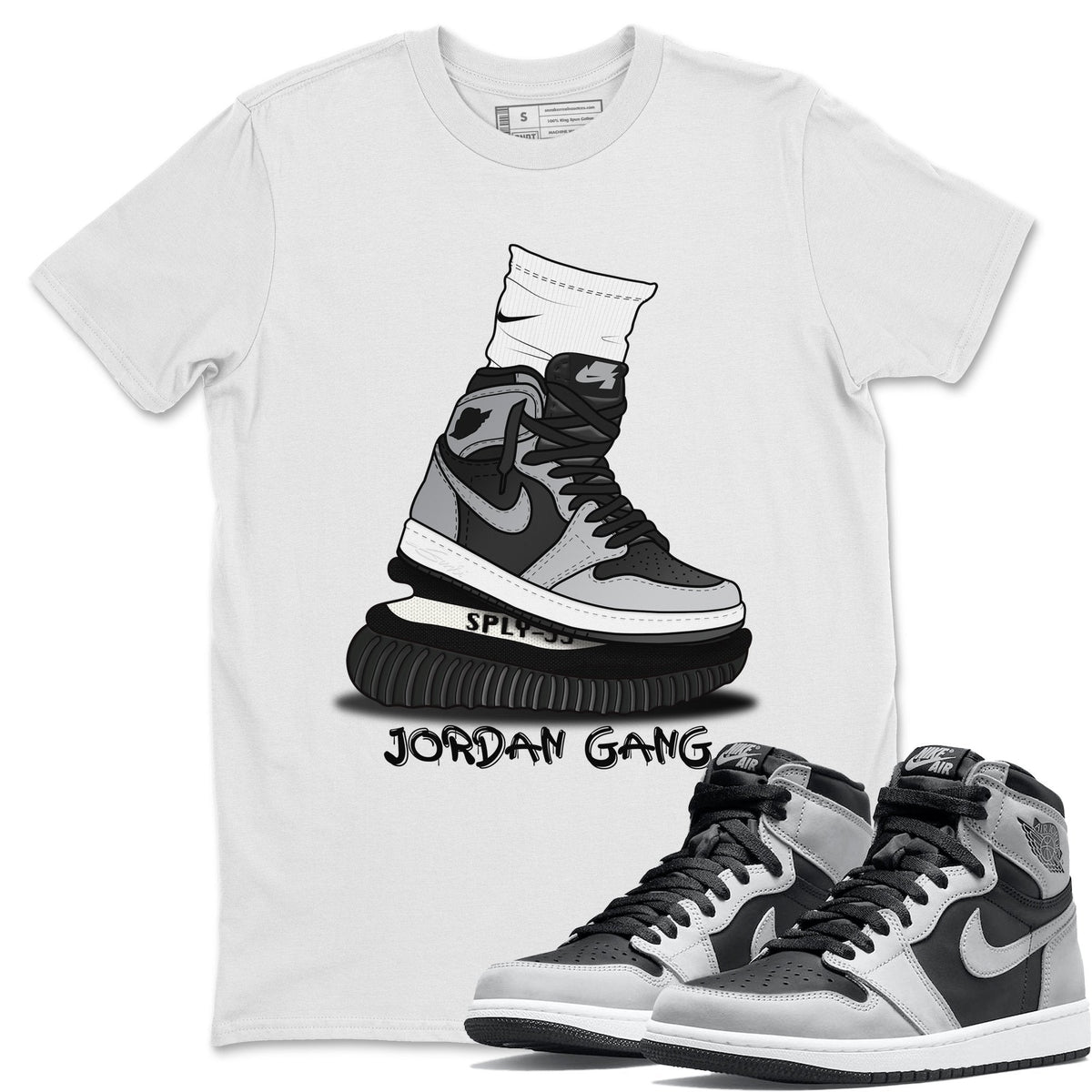Jordan 1 Shadow 2.0 Shirt To Match Jordans Jordan Gang Sneaker Tees Jordan 1 Shadow 2.0 Drip Gear Zone Sneaker Matching Clothing Unisex Shirts