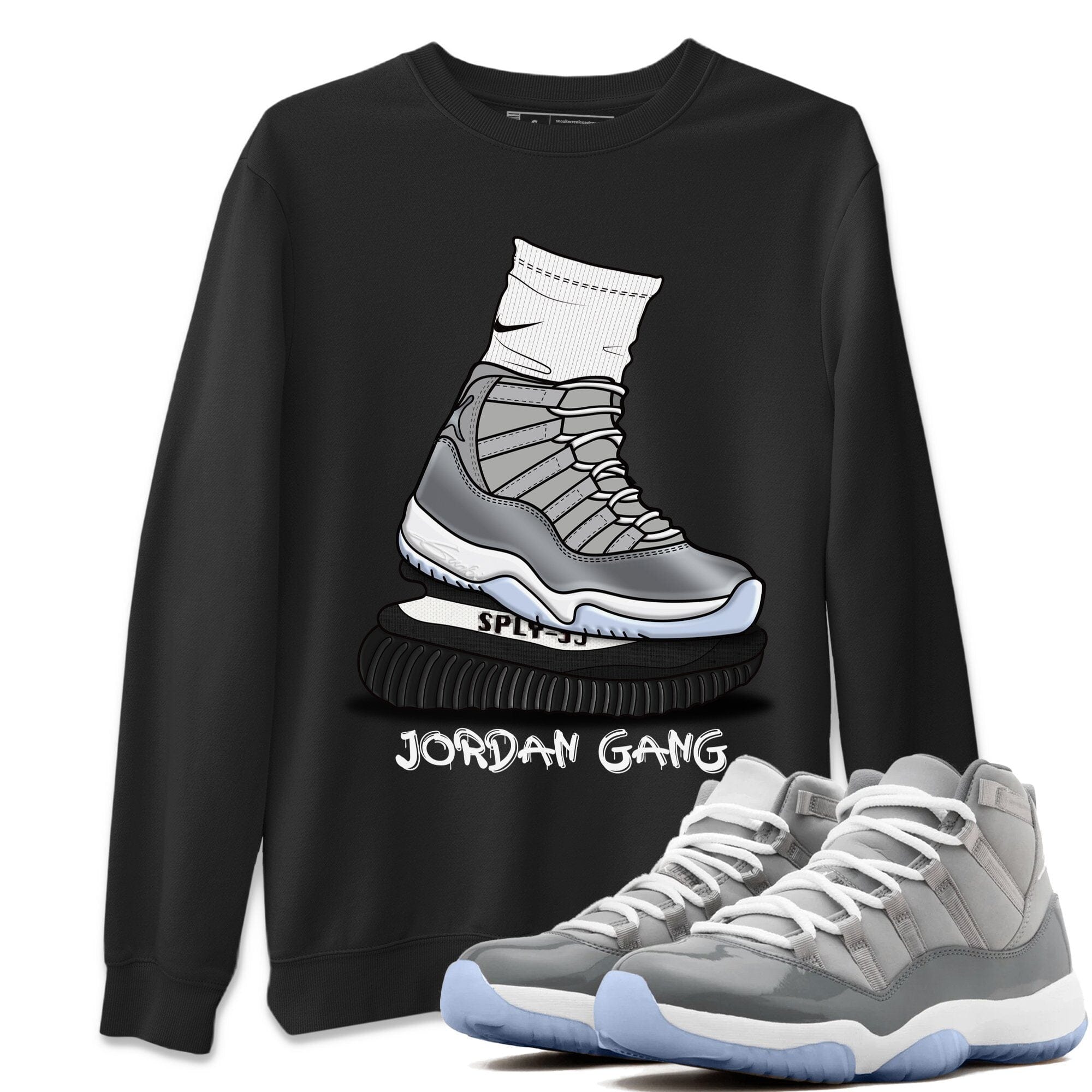 Jordan 11 Cool Grey Shirt To Match Jordans Jordan Gang Sneaker Tees Jordan 11 Cool Grey Drip Gear Zone Sneaker Matching Clothing Unisex Shirts