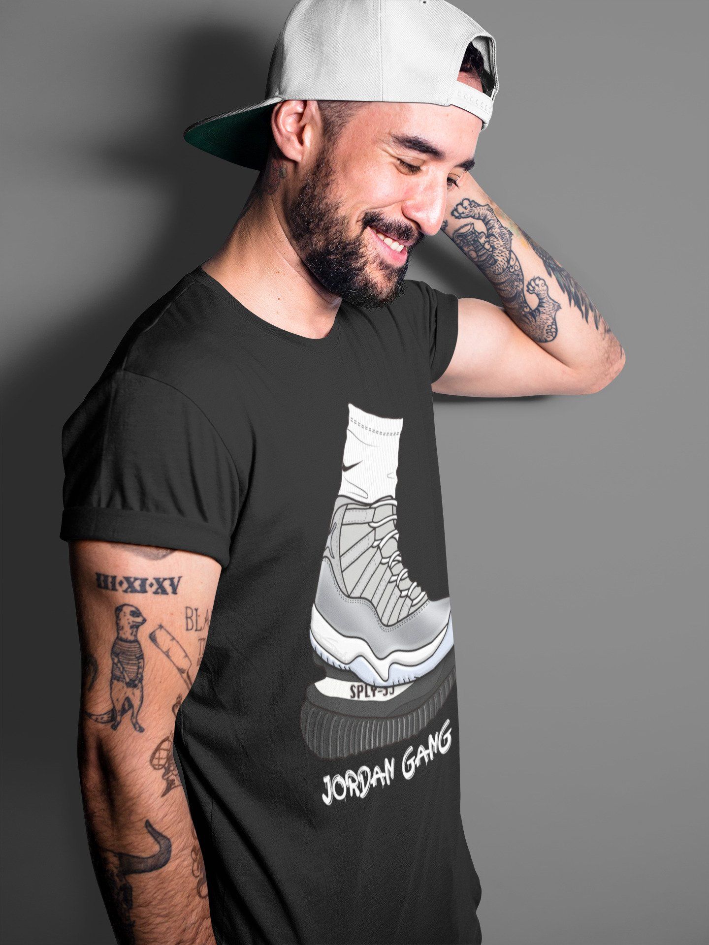 Jordan 11 Cool Grey Shirt To Match Jordans Jordan Gang Sneaker Tees Jordan 11 Cool Grey Drip Gear Zone Sneaker Matching Clothing Unisex Shirts