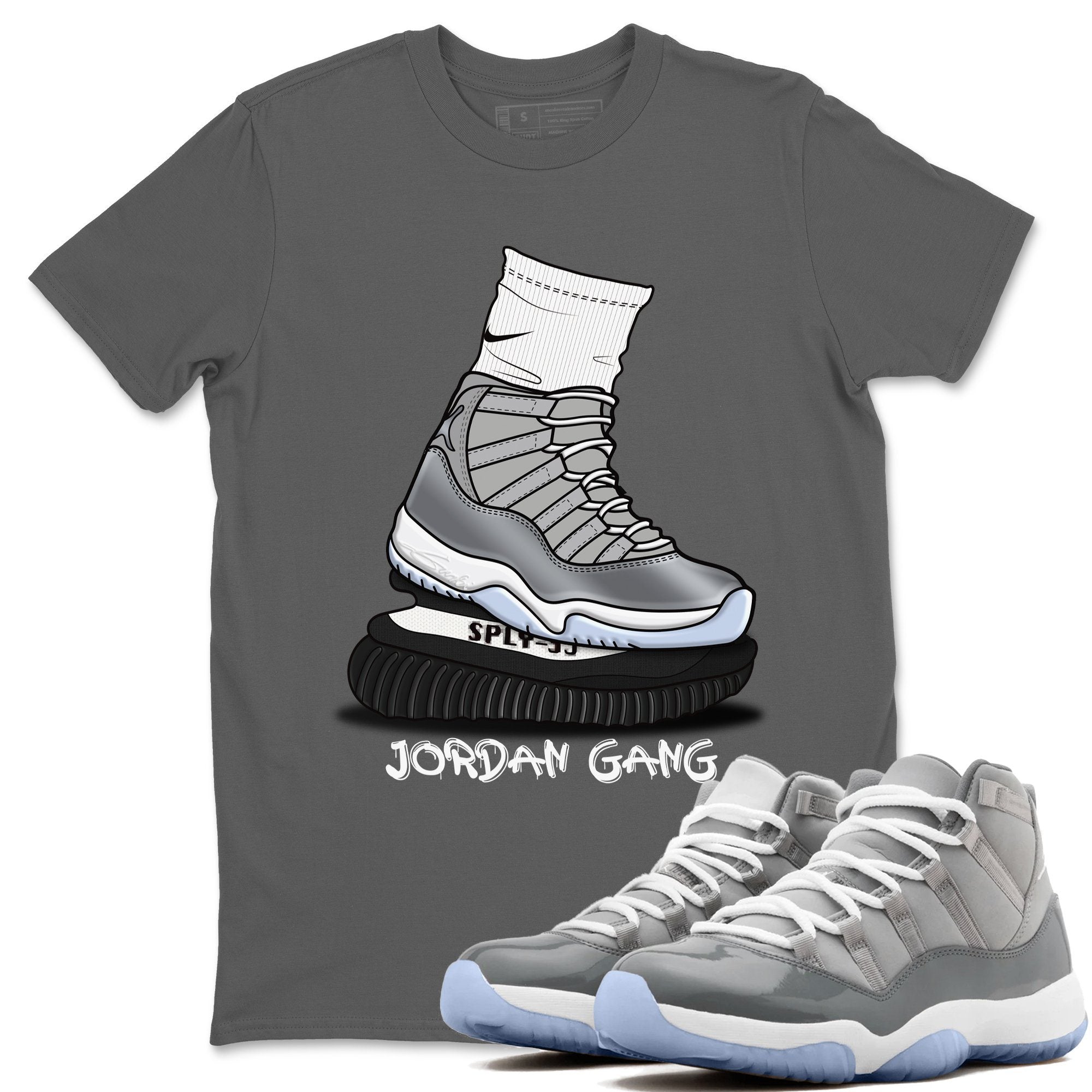 Jordan 11 Cool Grey Shirt To Match Jordans Jordan Gang Sneaker Tees Jordan 11 Cool Grey Drip Gear Zone Sneaker Matching Clothing Unisex Shirts