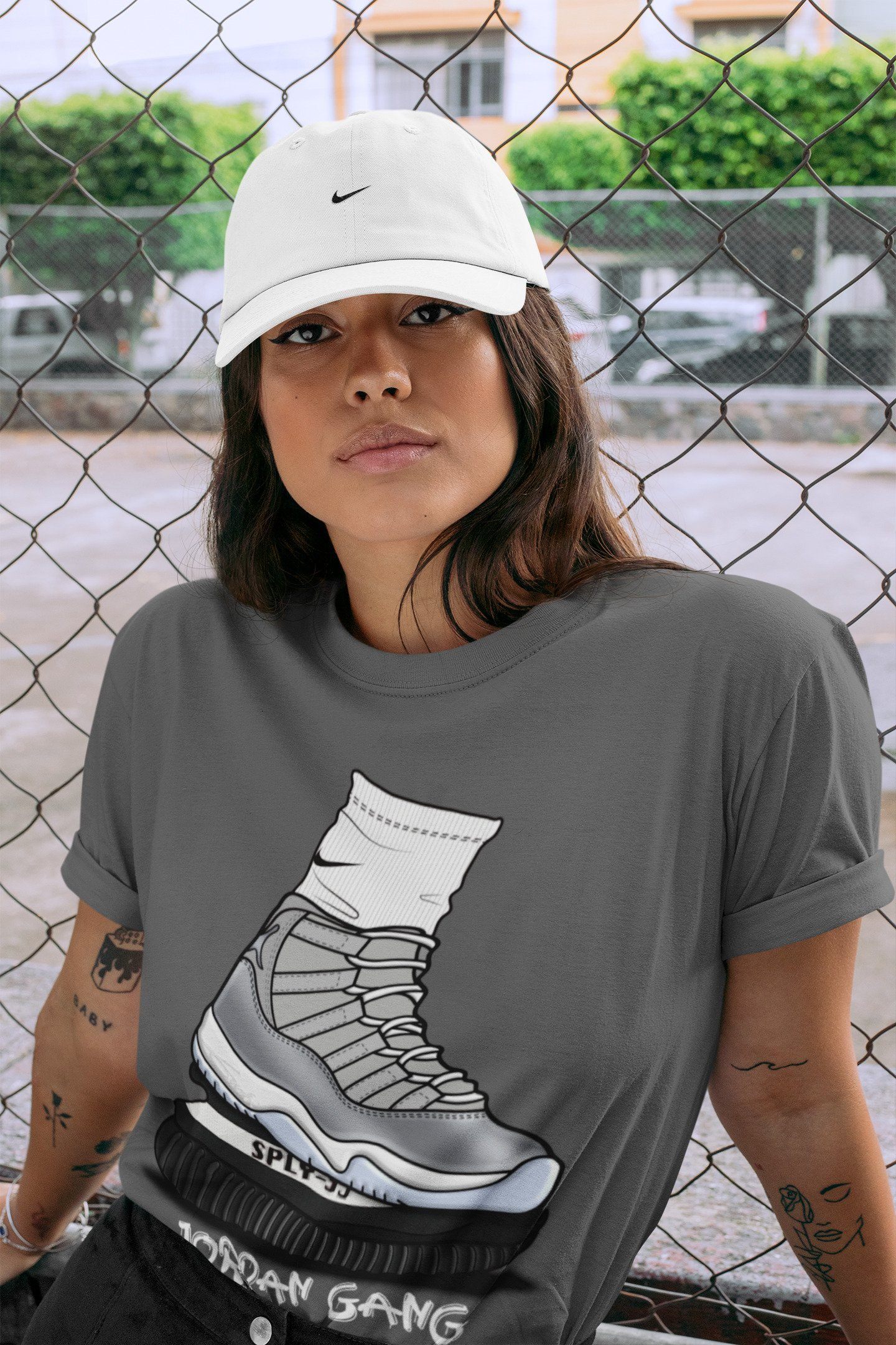 Jordan 11 Cool Grey Shirt To Match Jordans Jordan Gang Sneaker Tees Jordan 11 Cool Grey Drip Gear Zone Sneaker Matching Clothing Unisex Shirts