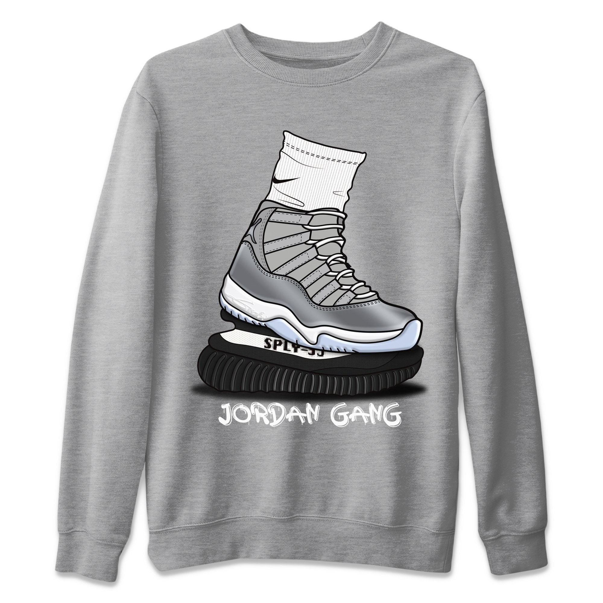 Jordan 11 Cool Grey Shirt To Match Jordans Jordan Gang Sneaker Tees Jordan 11 Cool Grey Drip Gear Zone Sneaker Matching Clothing Unisex Shirts