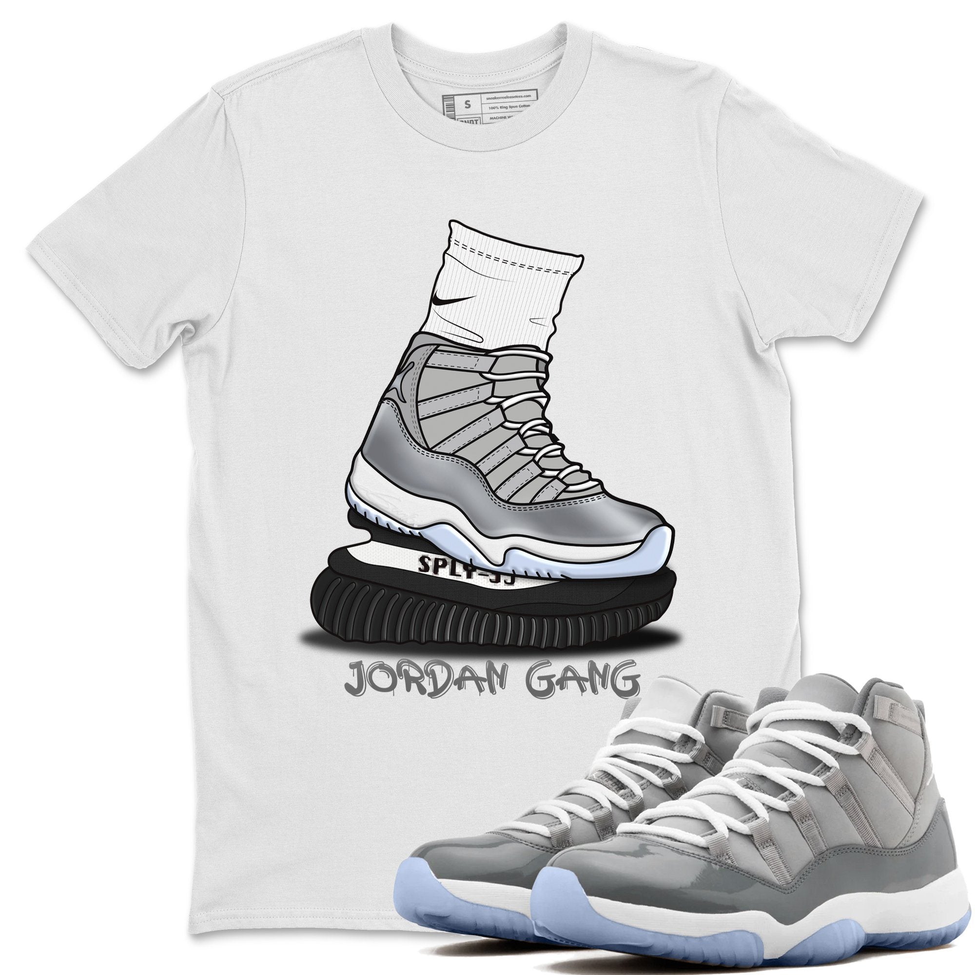 Jordan 11 Cool Grey Shirt To Match Jordans Jordan Gang Sneaker Tees Jordan 11 Cool Grey Drip Gear Zone Sneaker Matching Clothing Unisex Shirts