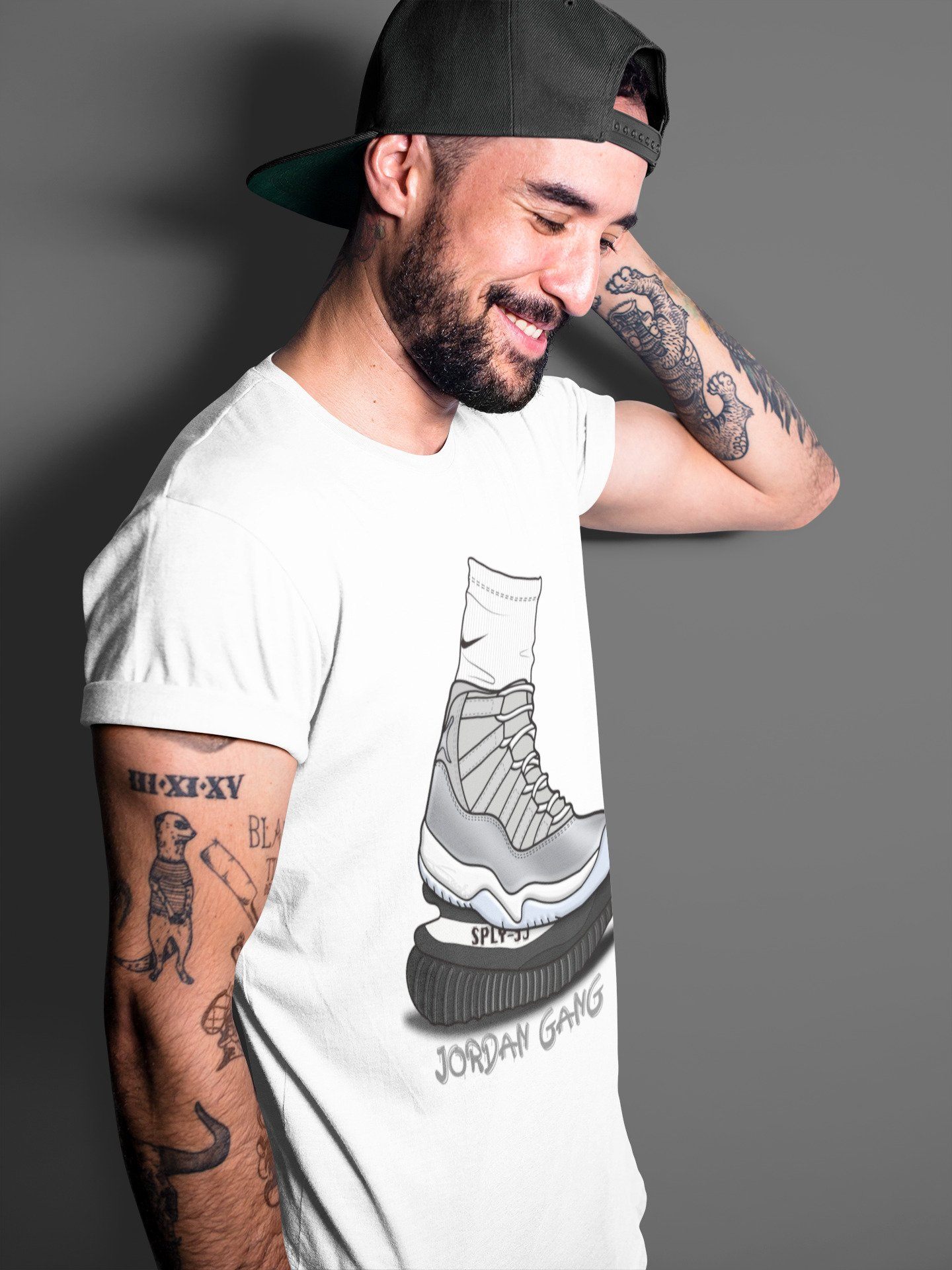 Jordan 11 Cool Grey Shirt To Match Jordans Jordan Gang Sneaker Tees Jordan 11 Cool Grey Drip Gear Zone Sneaker Matching Clothing Unisex Shirts