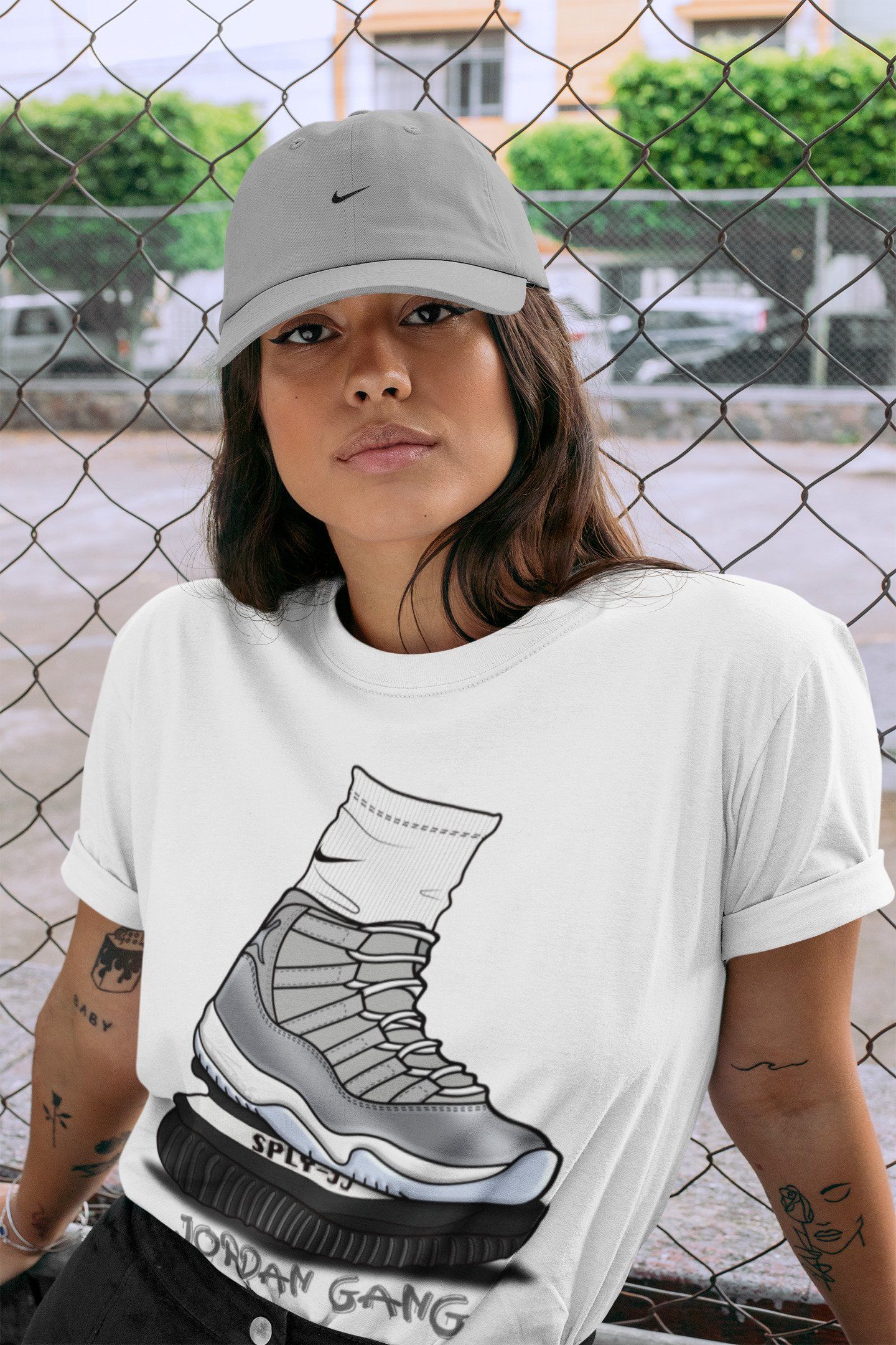 Jordan 11 Cool Grey Shirt To Match Jordans Jordan Gang Sneaker Tees Jordan 11 Cool Grey Drip Gear Zone Sneaker Matching Clothing Unisex Shirts