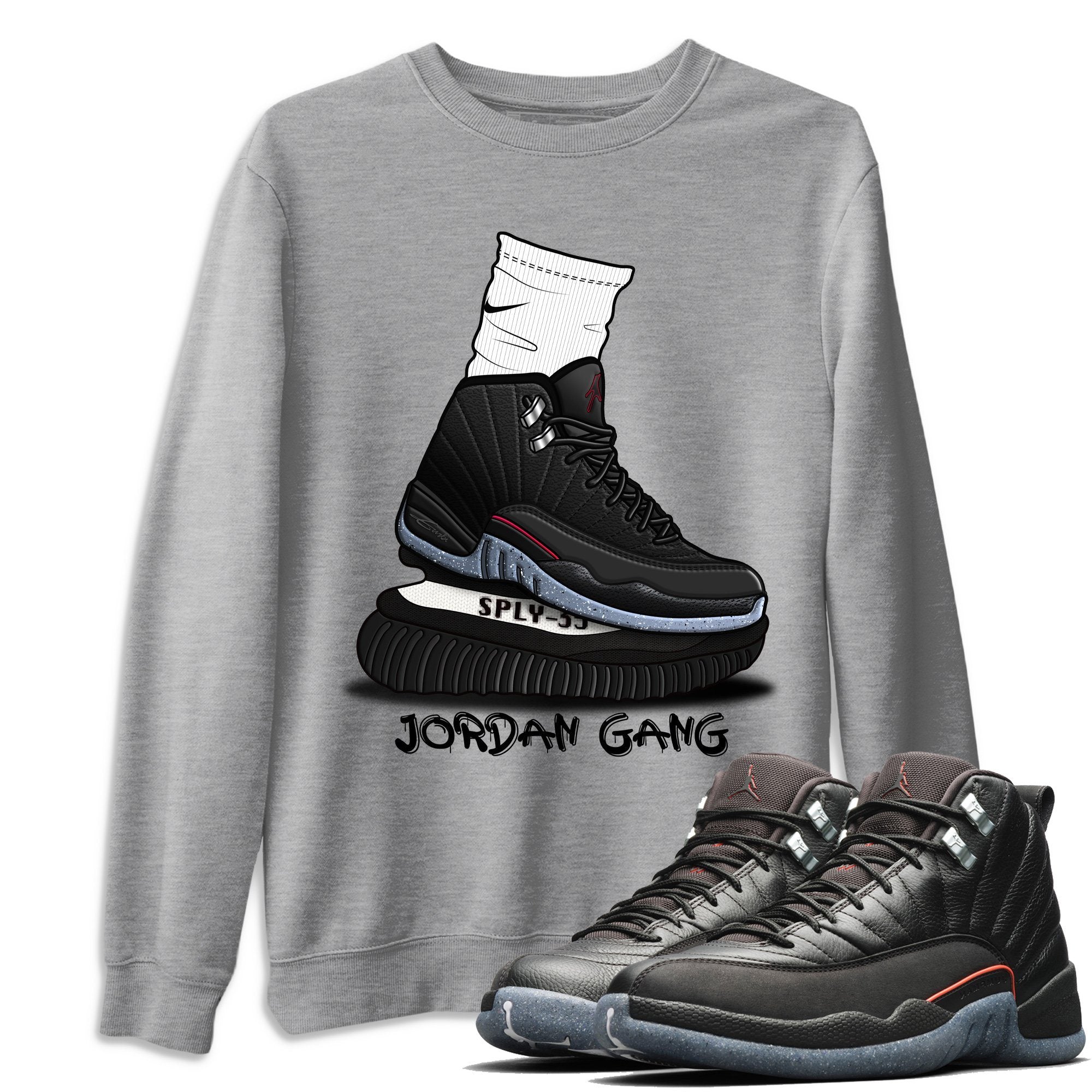 Jordan 12 Grind Shirt To Match Jordans Jordan Gang Sneaker Tees Jordan 12 Grind Drip Gear Zone Sneaker Matching Clothing Unisex Shirts