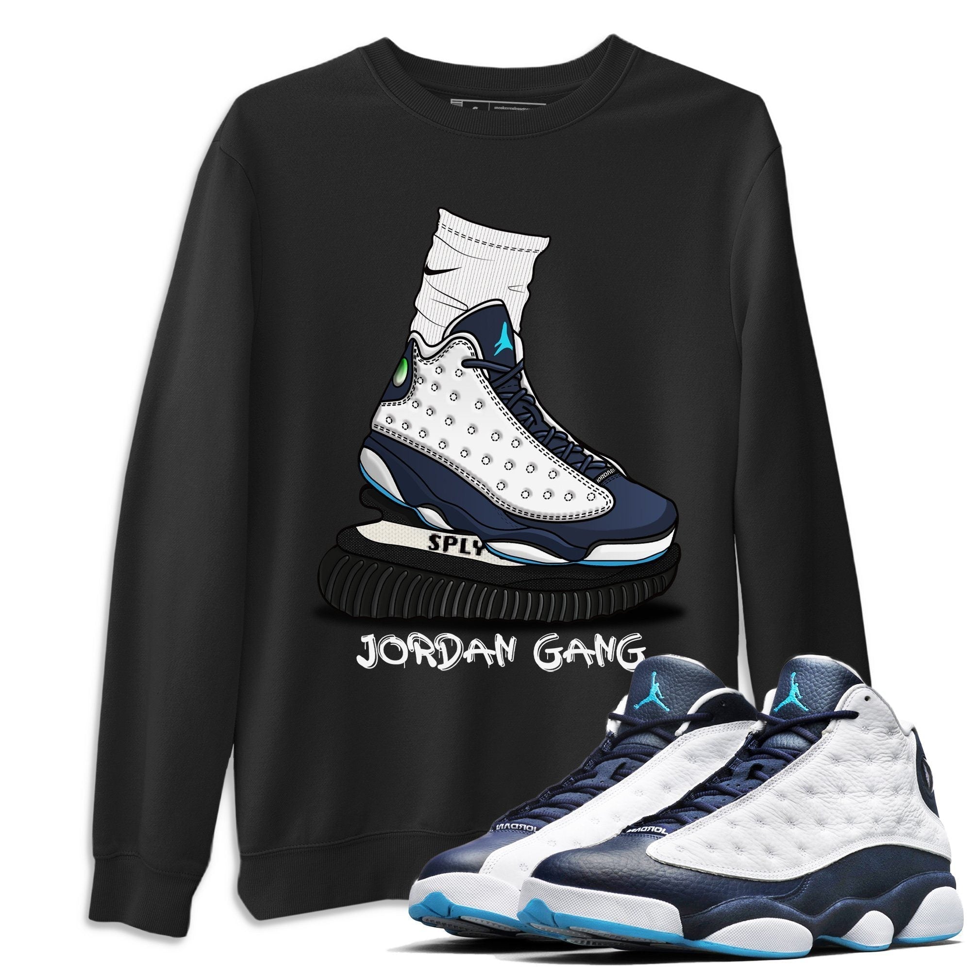 Jordan 13 Obsidian Shirt To Match Jordans Jordan Gang Sneaker Tees Jordan 13 Obsidian Drip Gear Zone Sneaker Matching Clothing Unisex Shirts